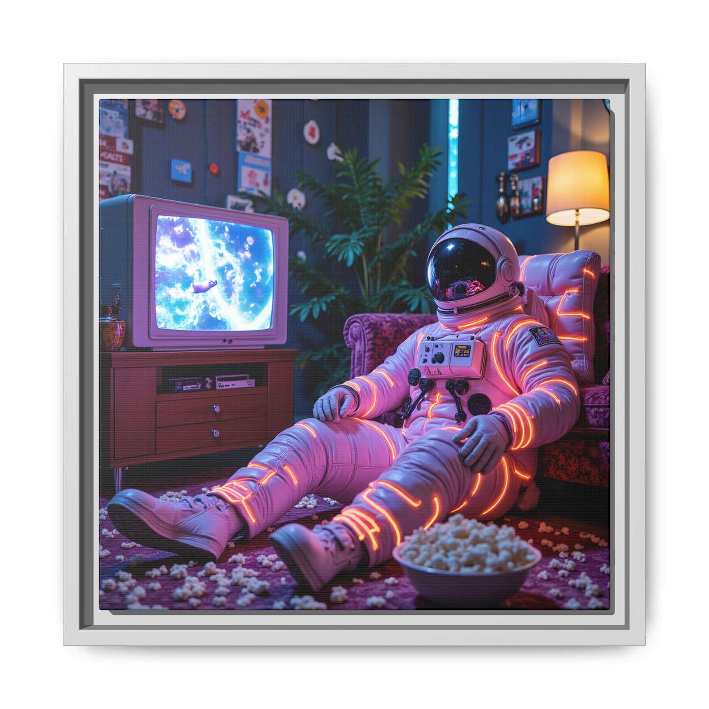 Framed Canvas Artprint | Spacing Out 02 by Nicodemus Studios