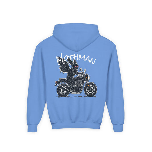 Cozy Youth Hoodie | Biker Mothman