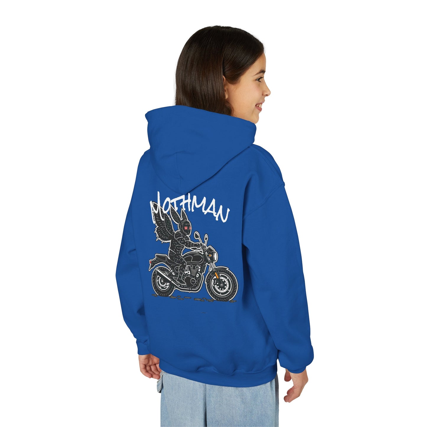 Cozy Youth Hoodie | Biker Mothman