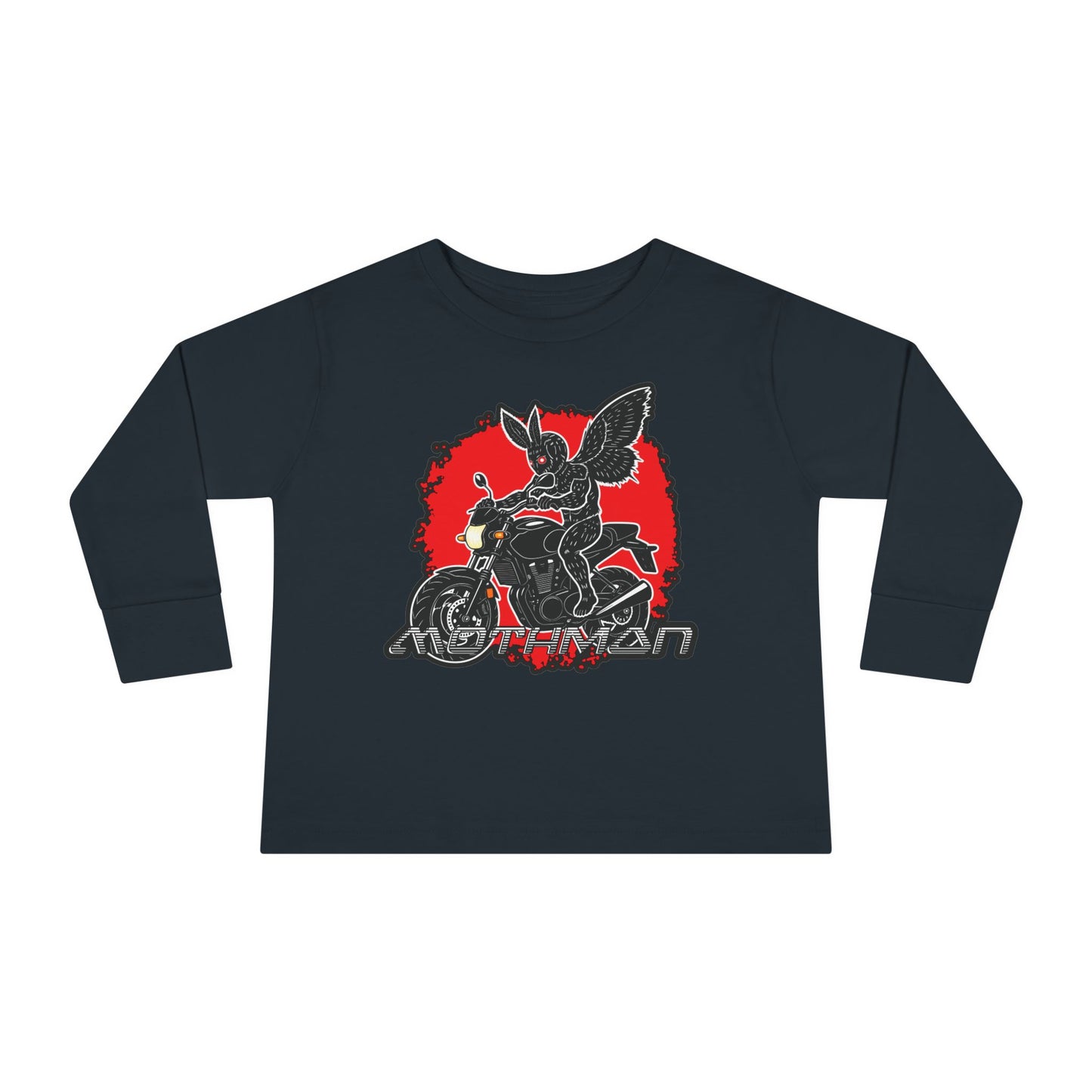 Toddler Long Sleeve Tee | Mothman Biker