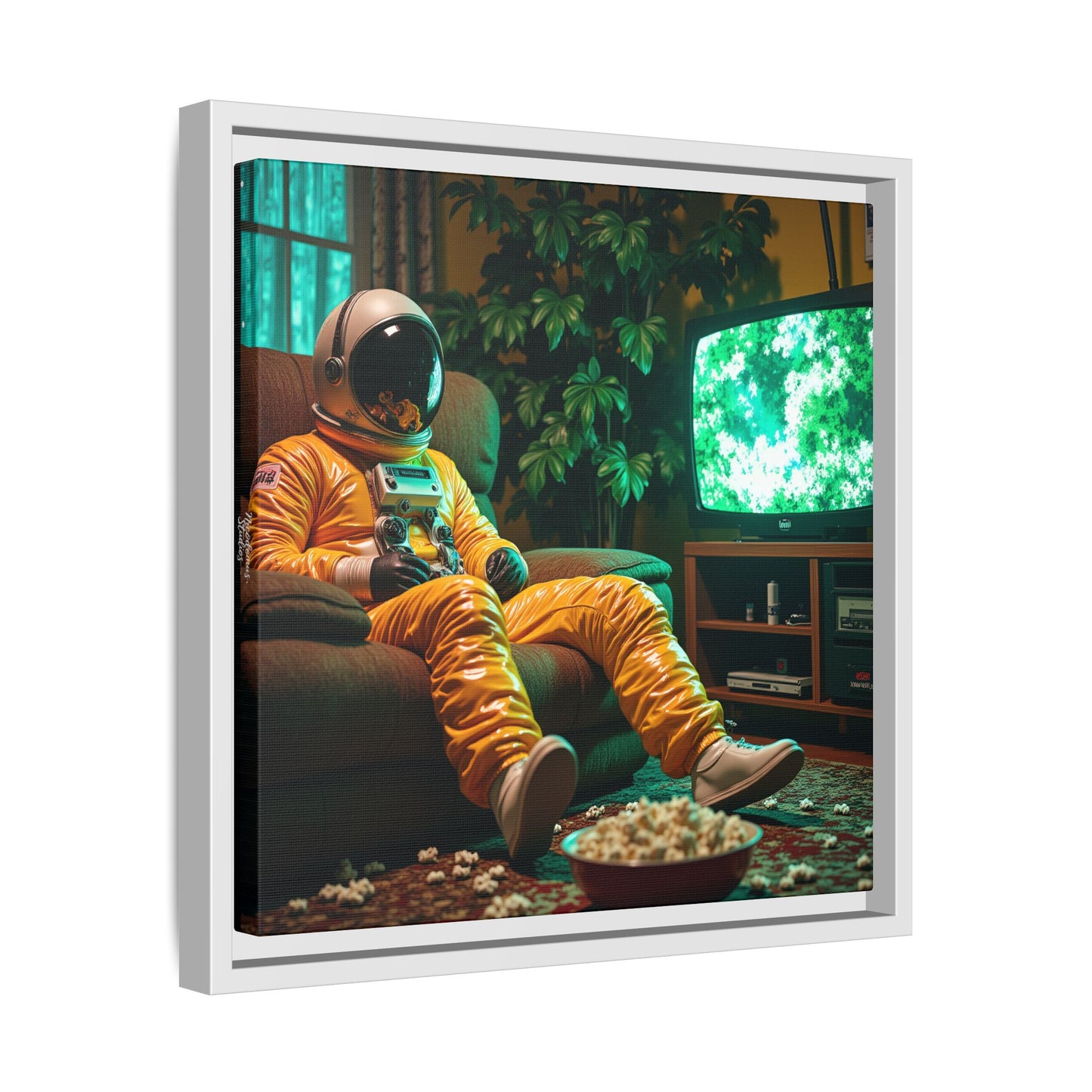 Framed Canvas Artprint | Spacing Out 01 by Nicodemus Studios