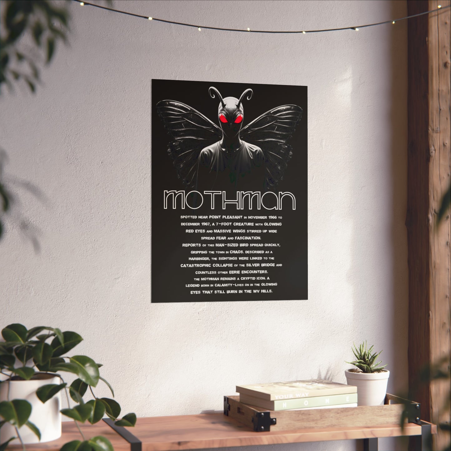 Art Poster | Mothman with backstory