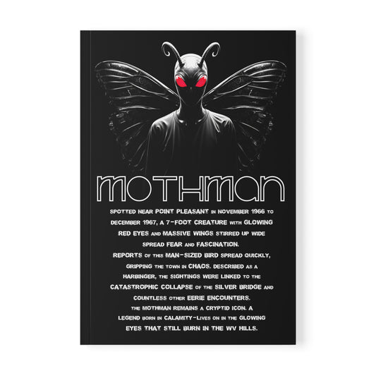 A5 Aesthetic Design Notebook | "Mothman" by Nicodemus Studios-Nicodemus Studios