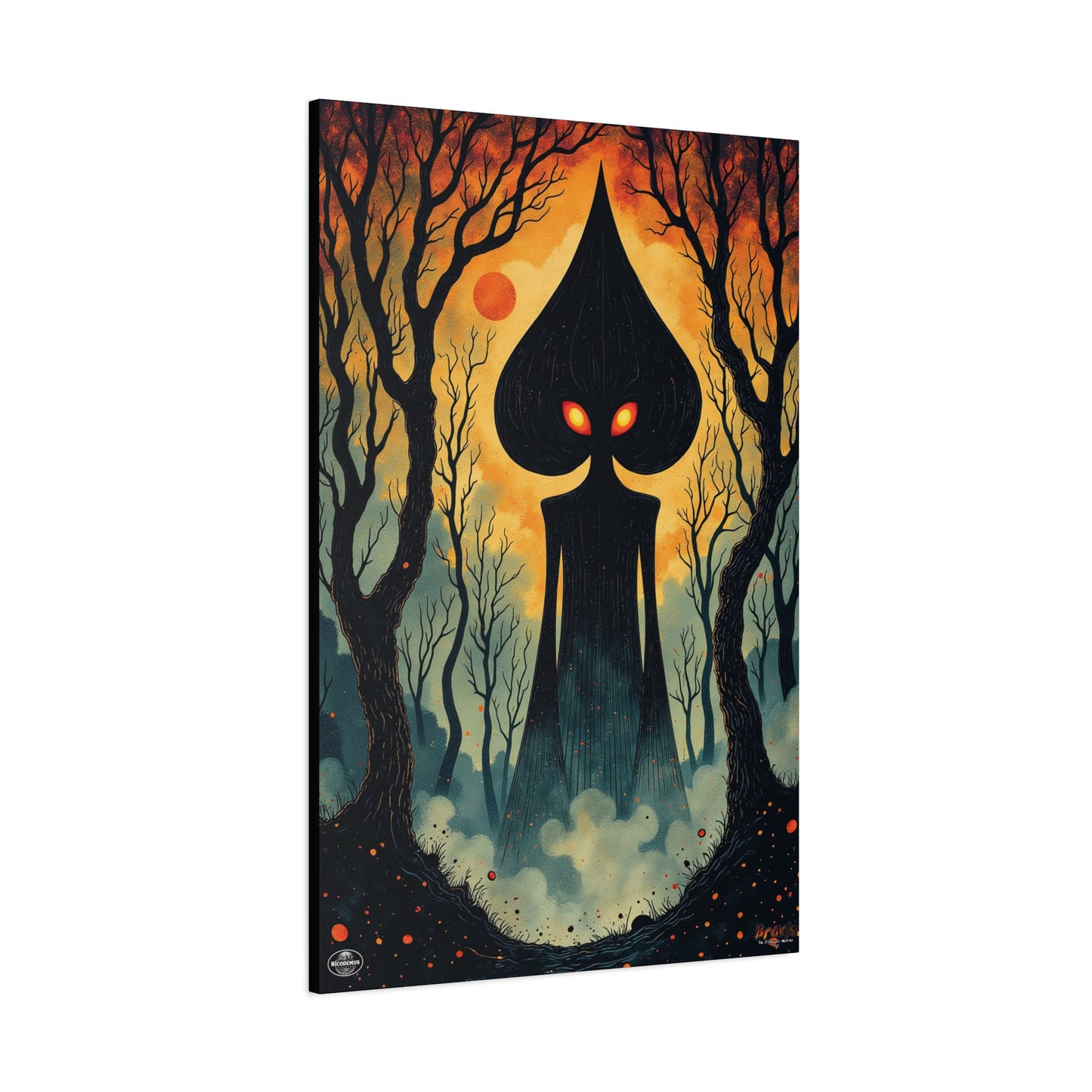 Canvas Wall Art | Braxie The Flatwoods Monster-Nicodemus Studios