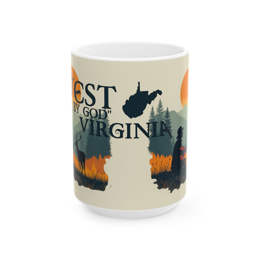 Ceramic Mug | West "By God" Virginia by Nicodemus Studios-15oz-Nicodemus Studios