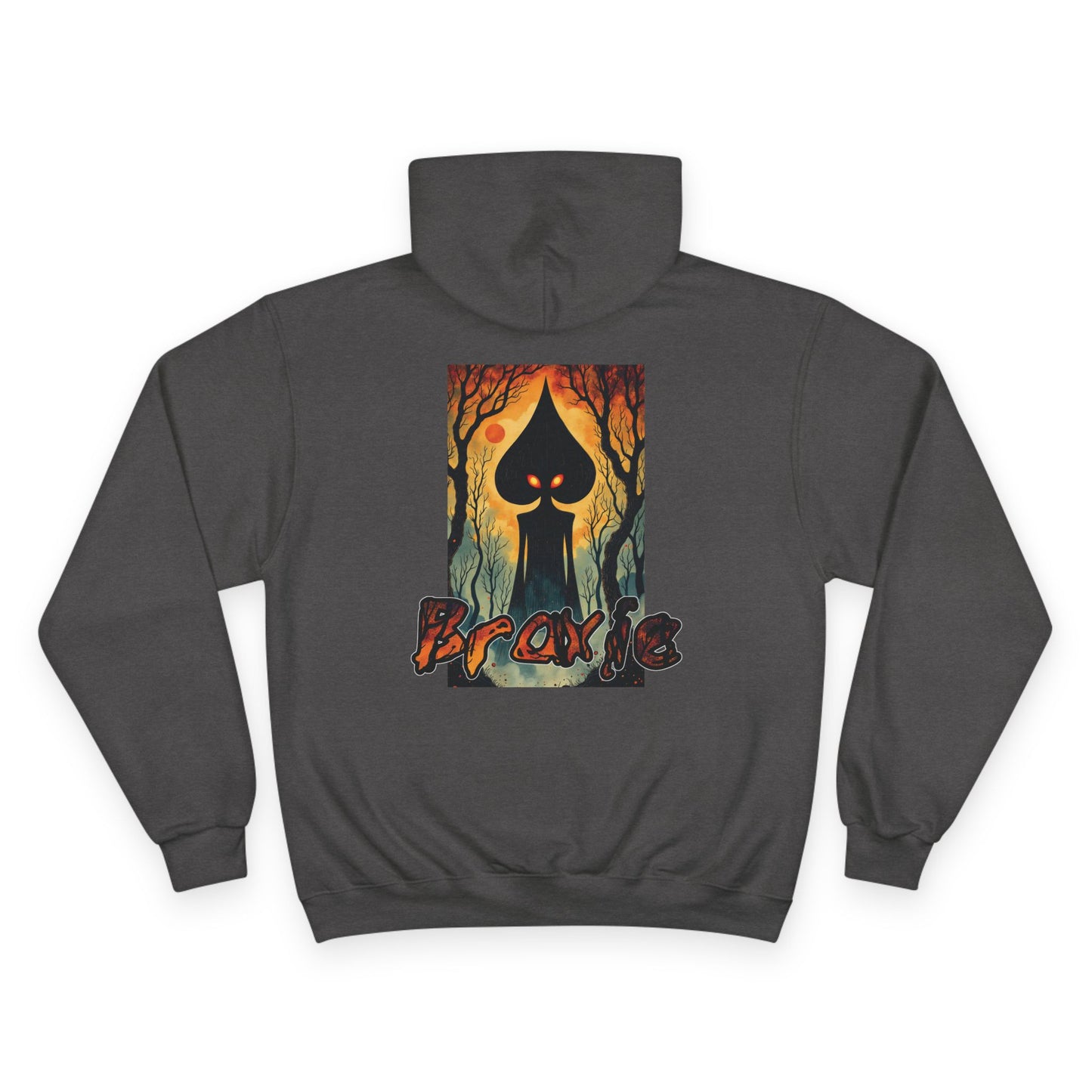 Champion Hoodie | Braxie The Flatwoods Monster-Nicodemus Studios