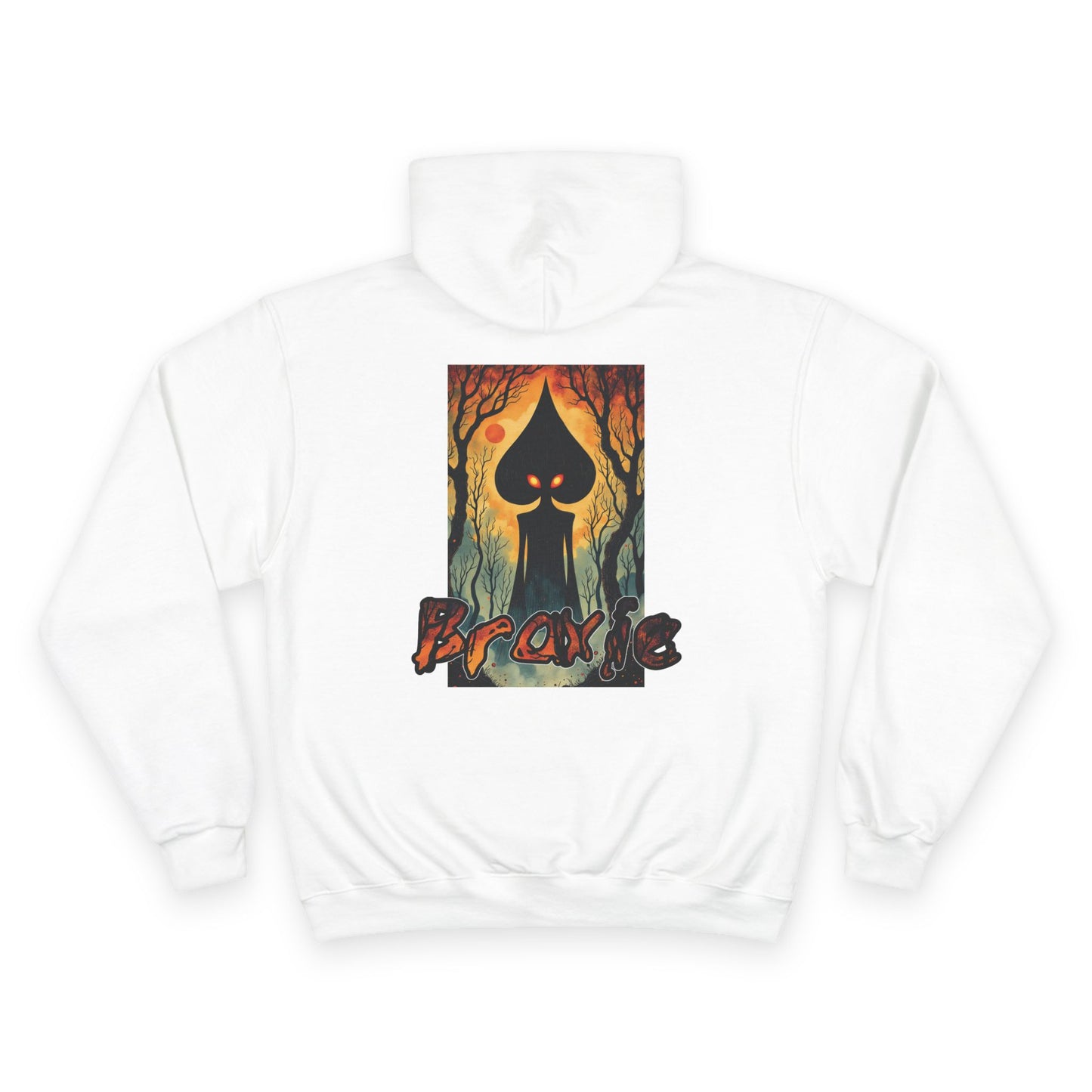 Champion Hoodie | Braxie The Flatwoods Monster-Nicodemus Studios