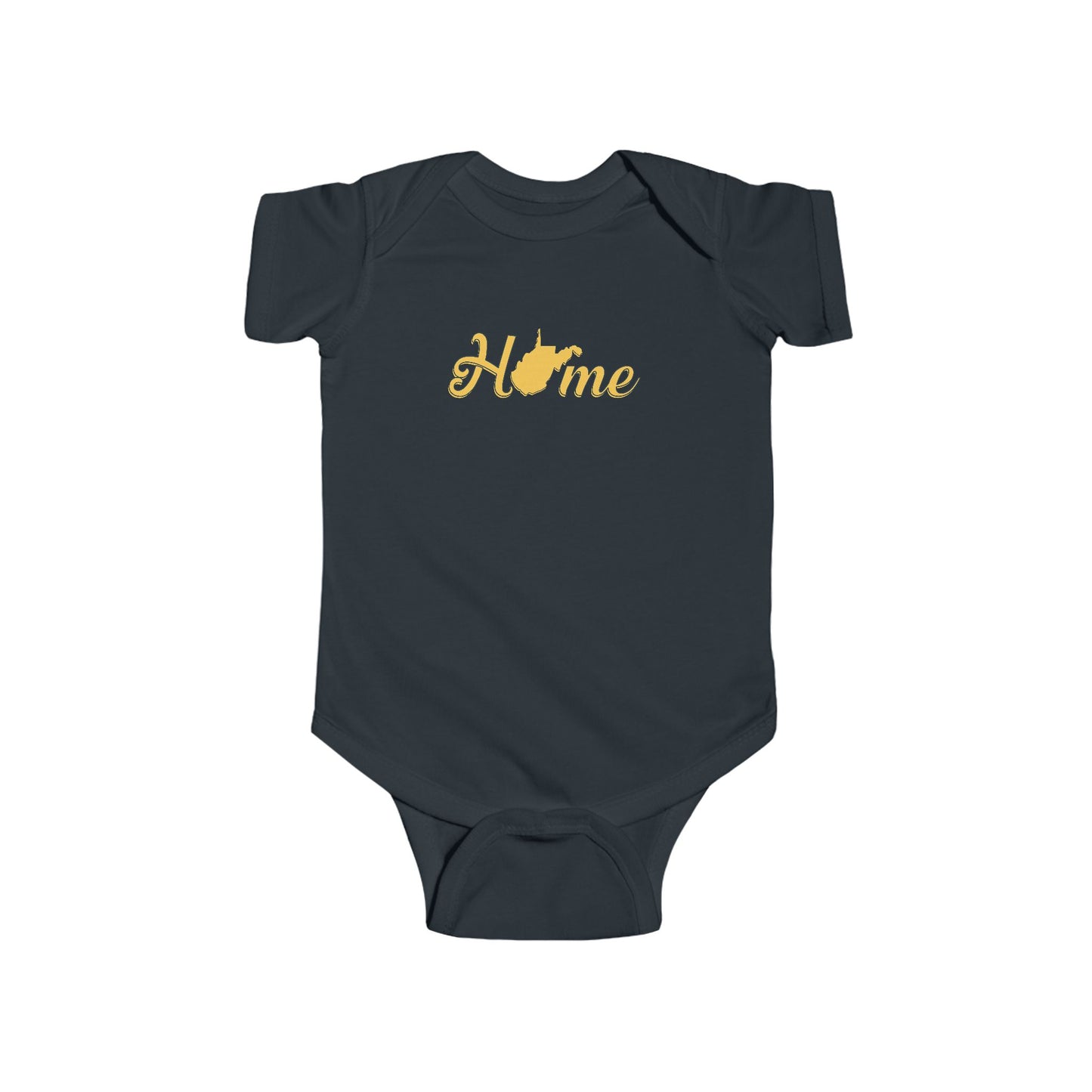 Cotton Baby Bodysuit| Home WV-Black-NB (0-3M)-Nicodemus Studios