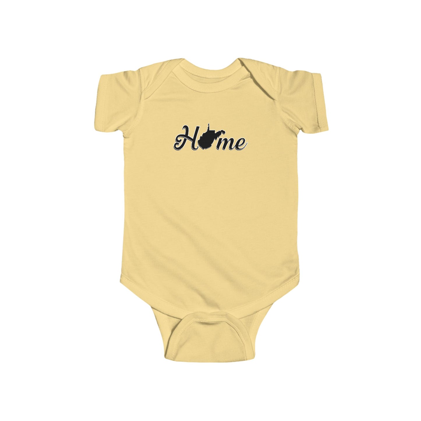 Cotton Baby Bodysuit| Home WV-Butter-NB (0-3M)-Nicodemus Studios