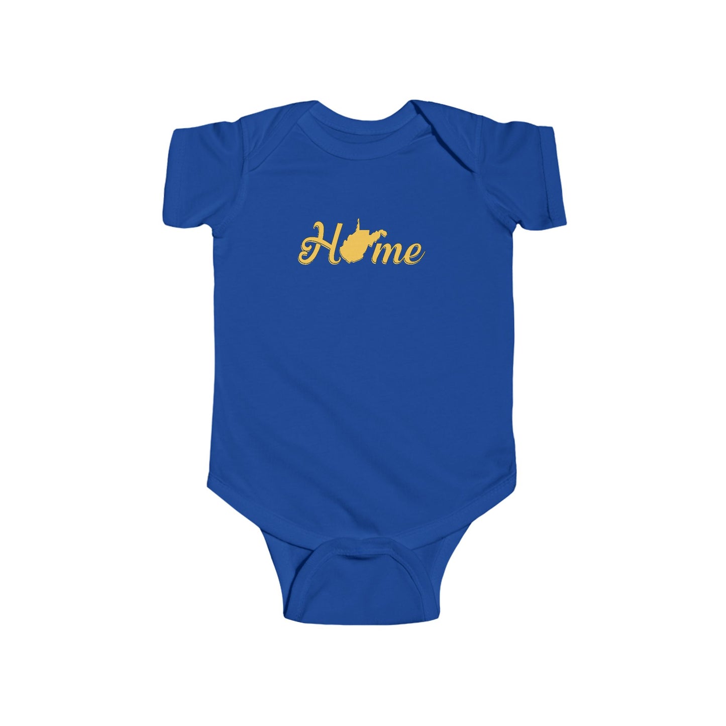 Cotton Baby Bodysuit| Home WV-Royal-NB (0-3M)-Nicodemus Studios