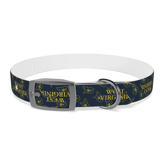 Dog Collar | West Virginia Dandelion Design-S-Gun Metal-TPU-Nicodemus Studios