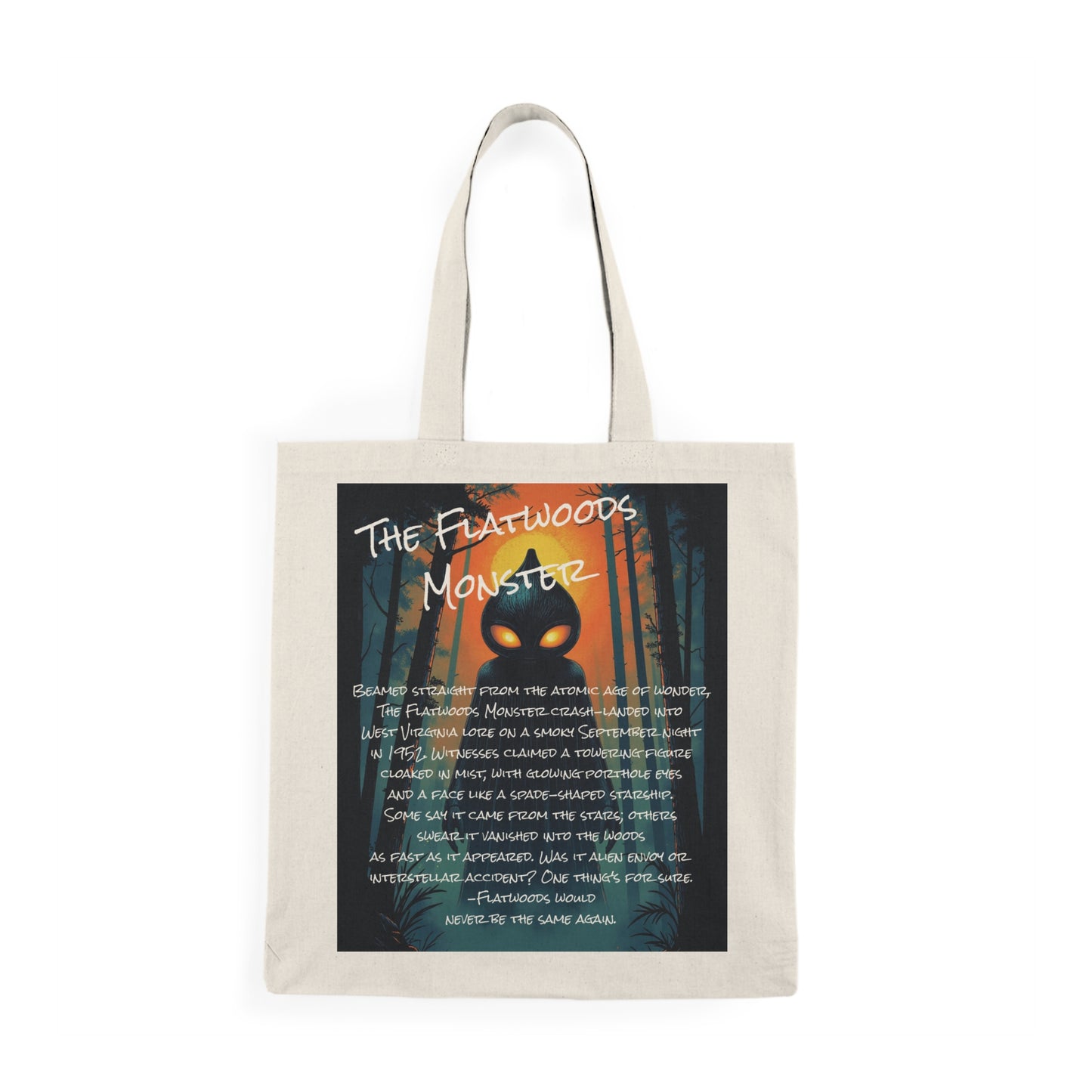 Eco-Friendly Trick or Treat Tote Bag | Flatwoods Monster-Nicodemus Studios