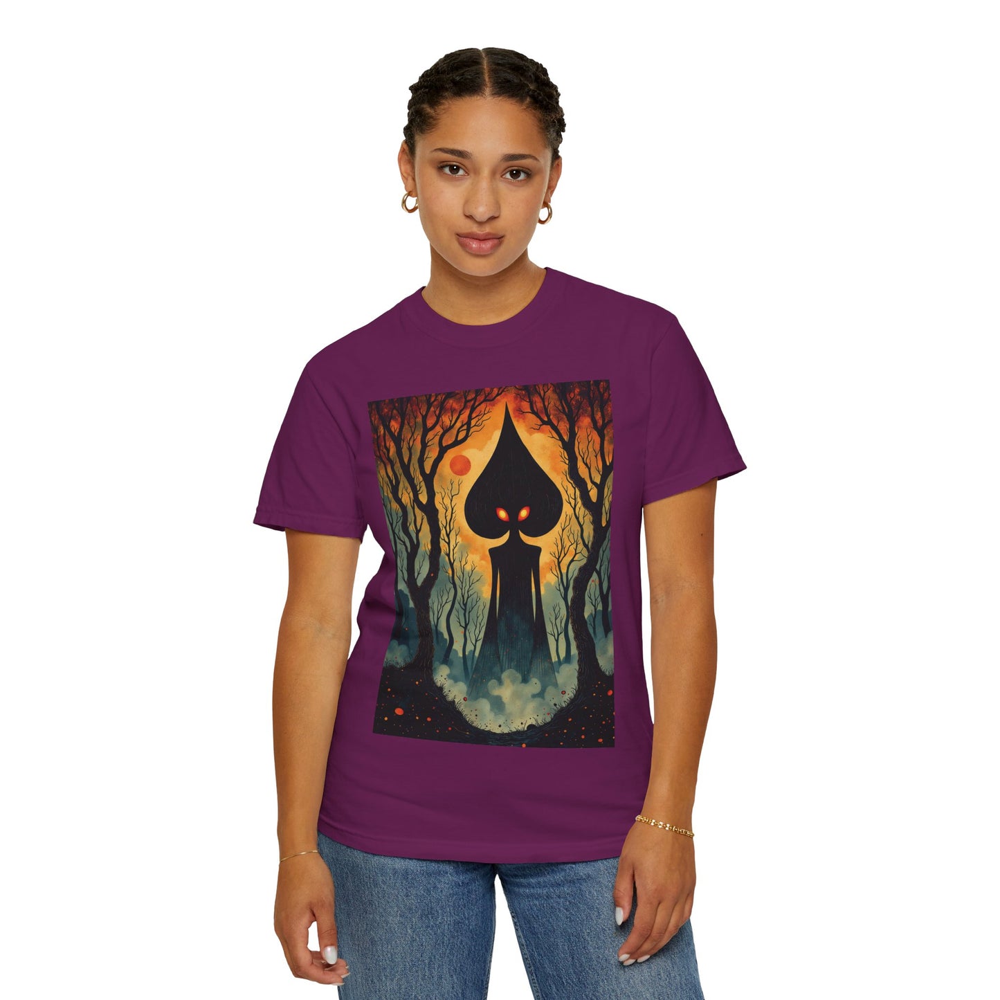 Garment-Dyed T-Shirt | Braxie The Flatwoods Monster-Nicodemus Studios