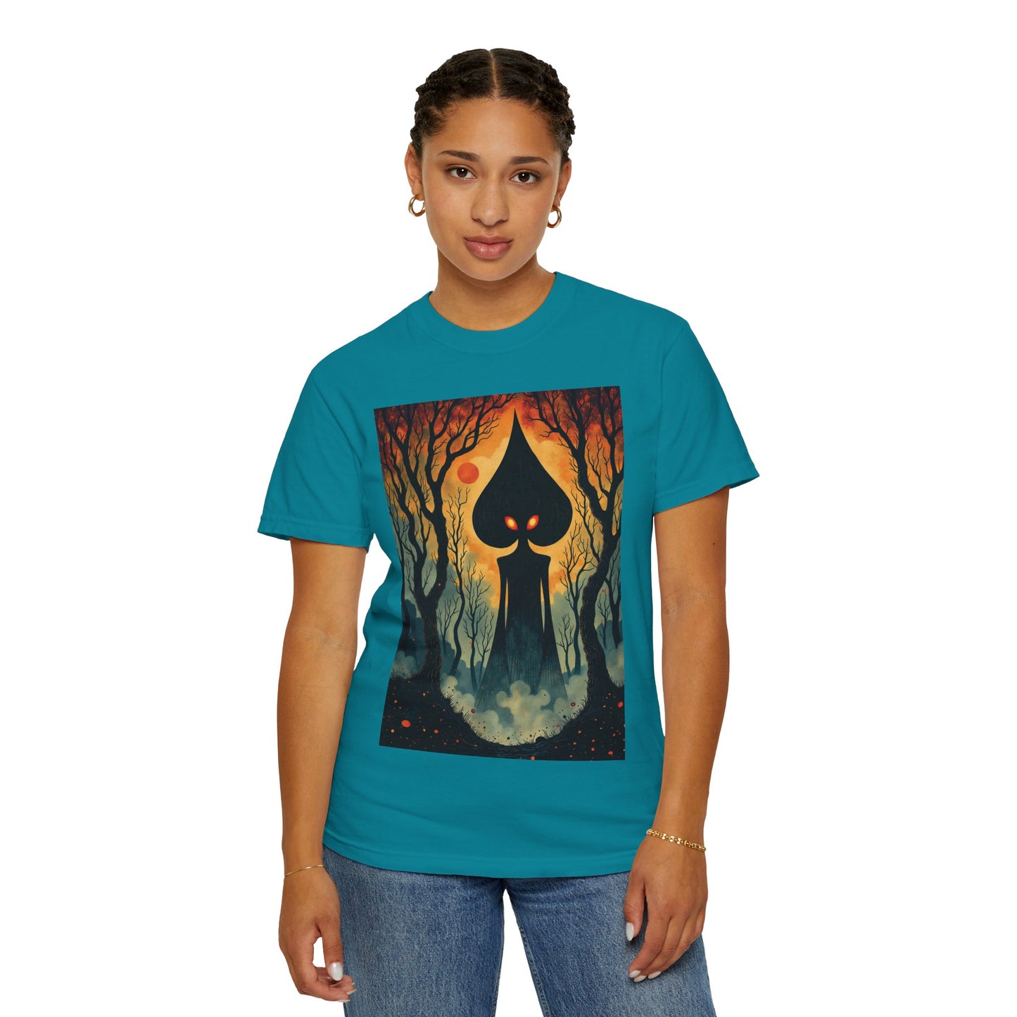 Garment-Dyed T-Shirt | Braxie The Flatwoods Monster-Nicodemus Studios