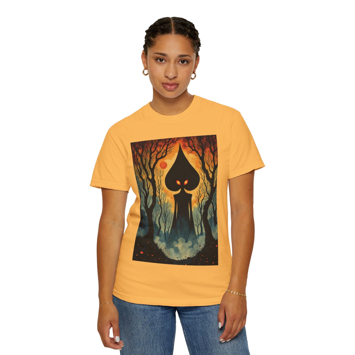 Garment-Dyed T-Shirt | Braxie The Flatwoods Monster-Nicodemus Studios