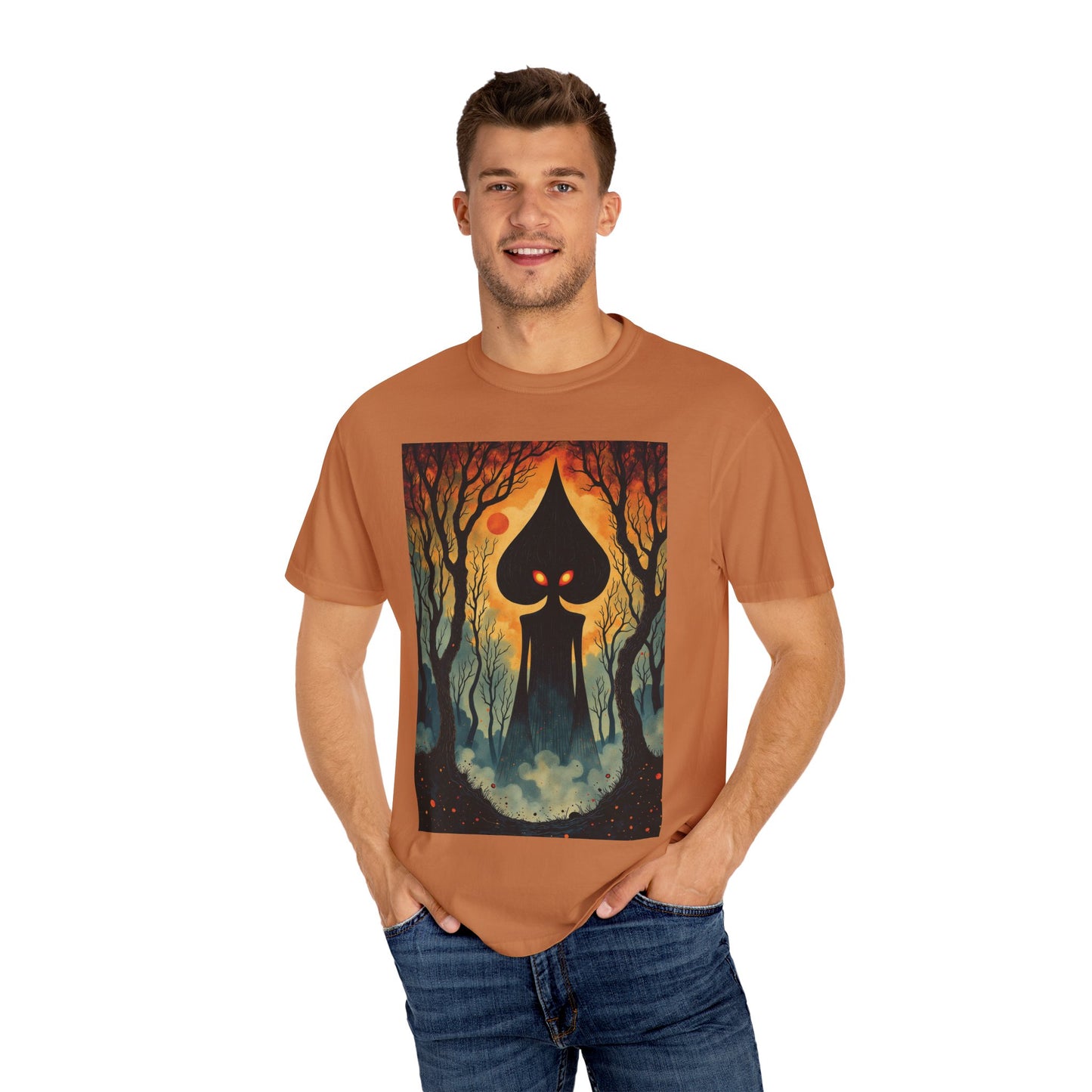 Garment-Dyed T-Shirt | Braxie The Flatwoods Monster-Nicodemus Studios