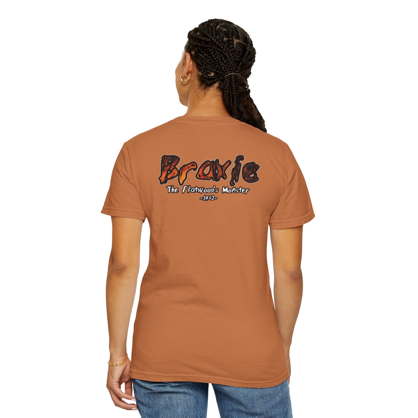 Garment-Dyed T-Shirt | Braxie The Flatwoods Monster-Nicodemus Studios