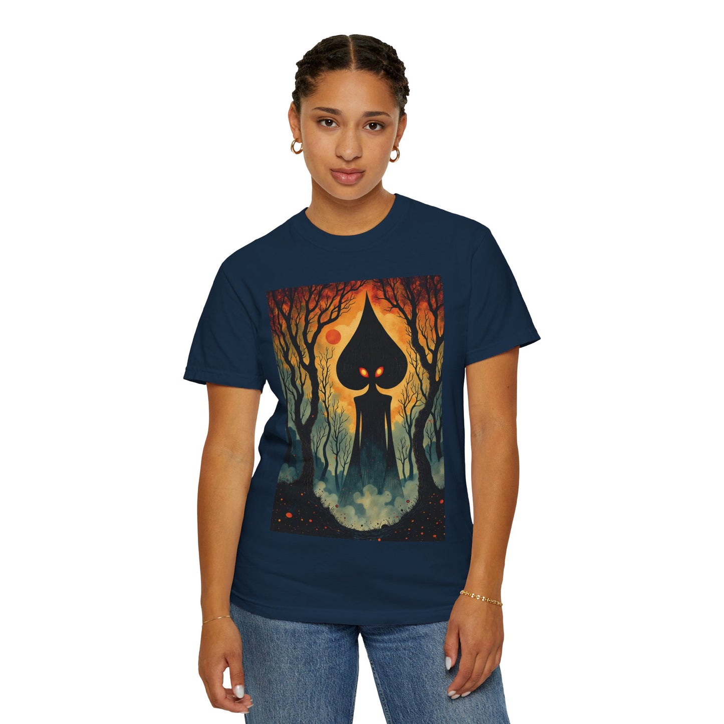 Garment-Dyed T-Shirt | Braxie The Flatwoods Monster-Nicodemus Studios
