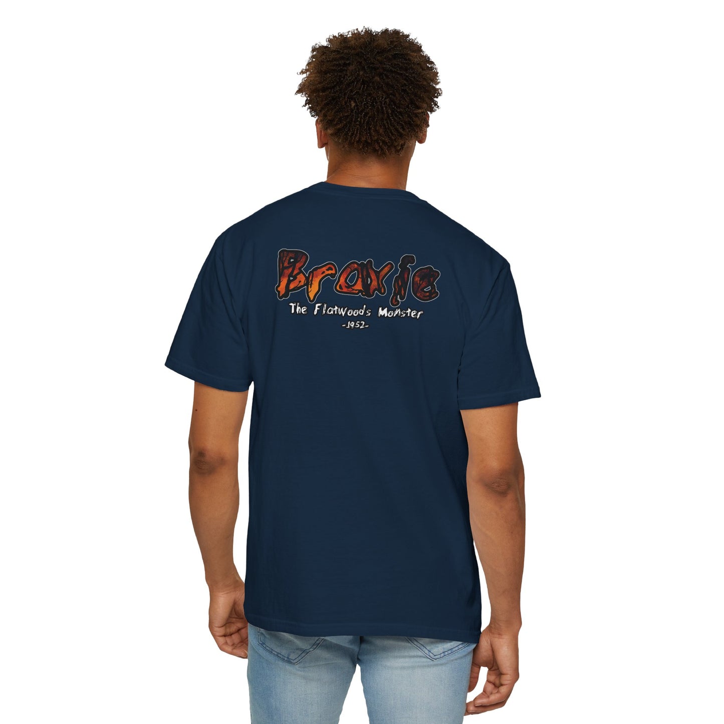 Garment-Dyed T-Shirt | Braxie The Flatwoods Monster-Nicodemus Studios
