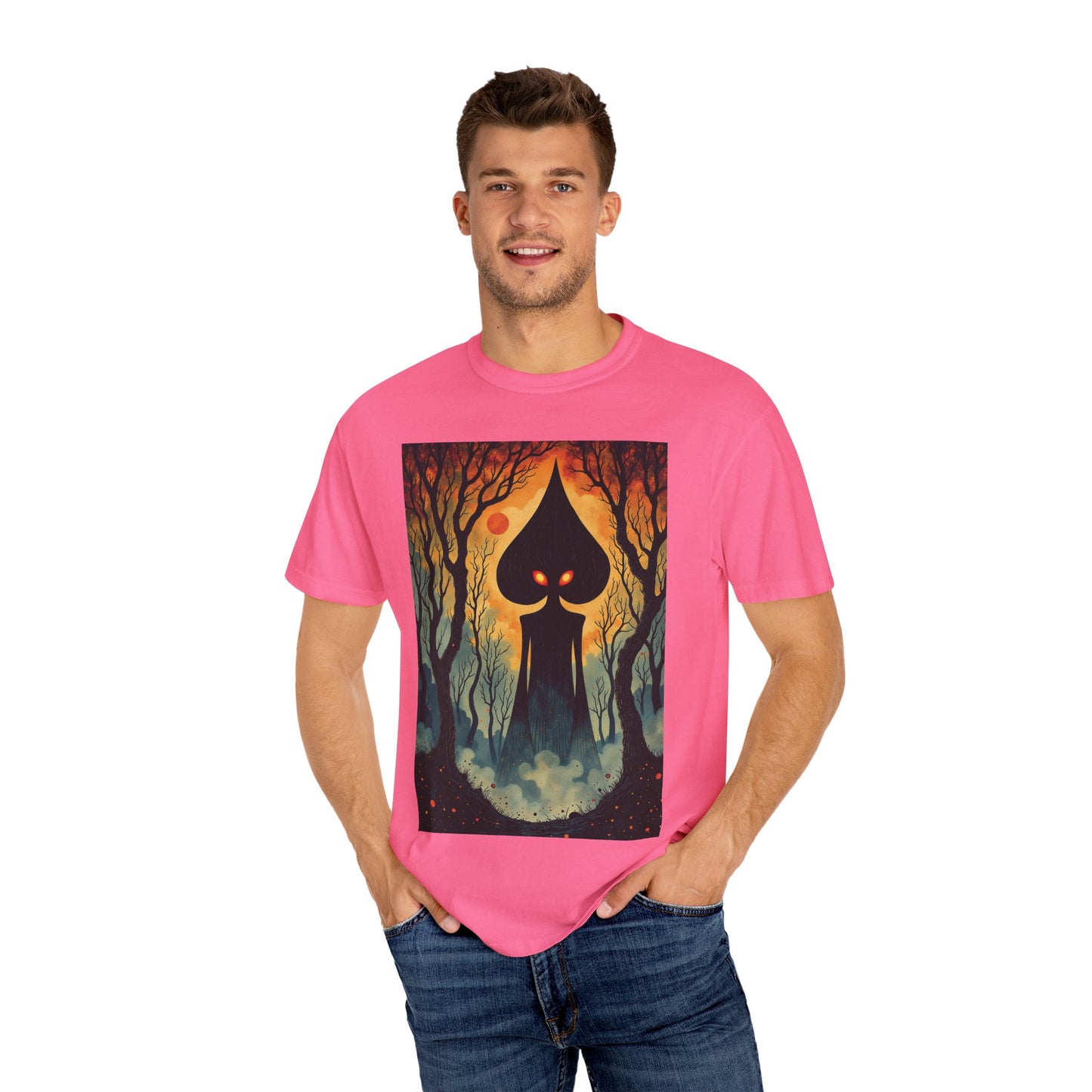 Garment-Dyed T-Shirt | Braxie The Flatwoods Monster-Nicodemus Studios