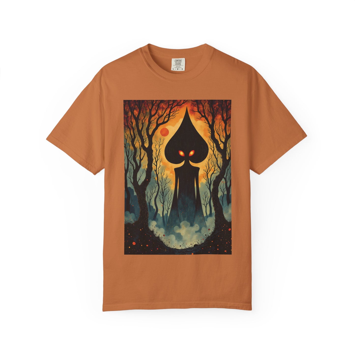 Garment-Dyed T-Shirt | Braxie The Flatwoods Monster-Yam-S-Nicodemus Studios