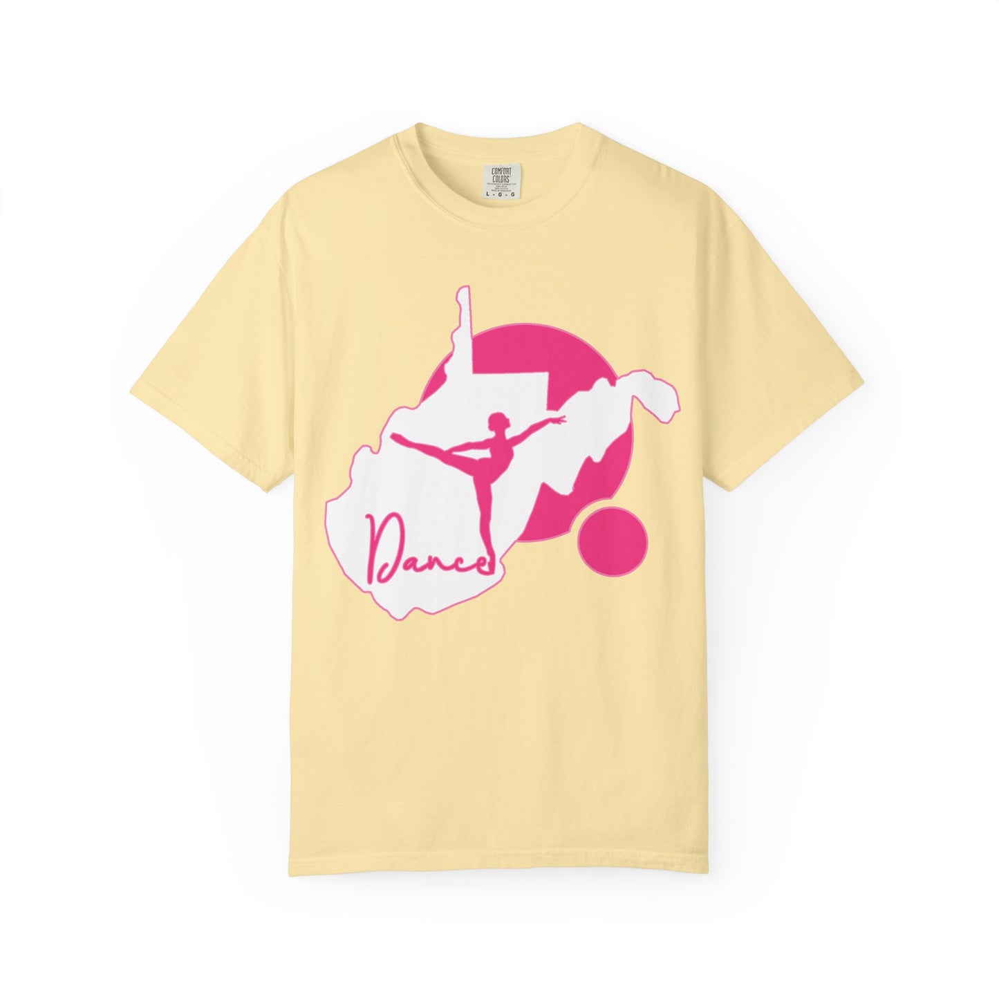 Garment-Dyed T-Shirt | Script Dance WV 01-Banana-S-Nicodemus Studios