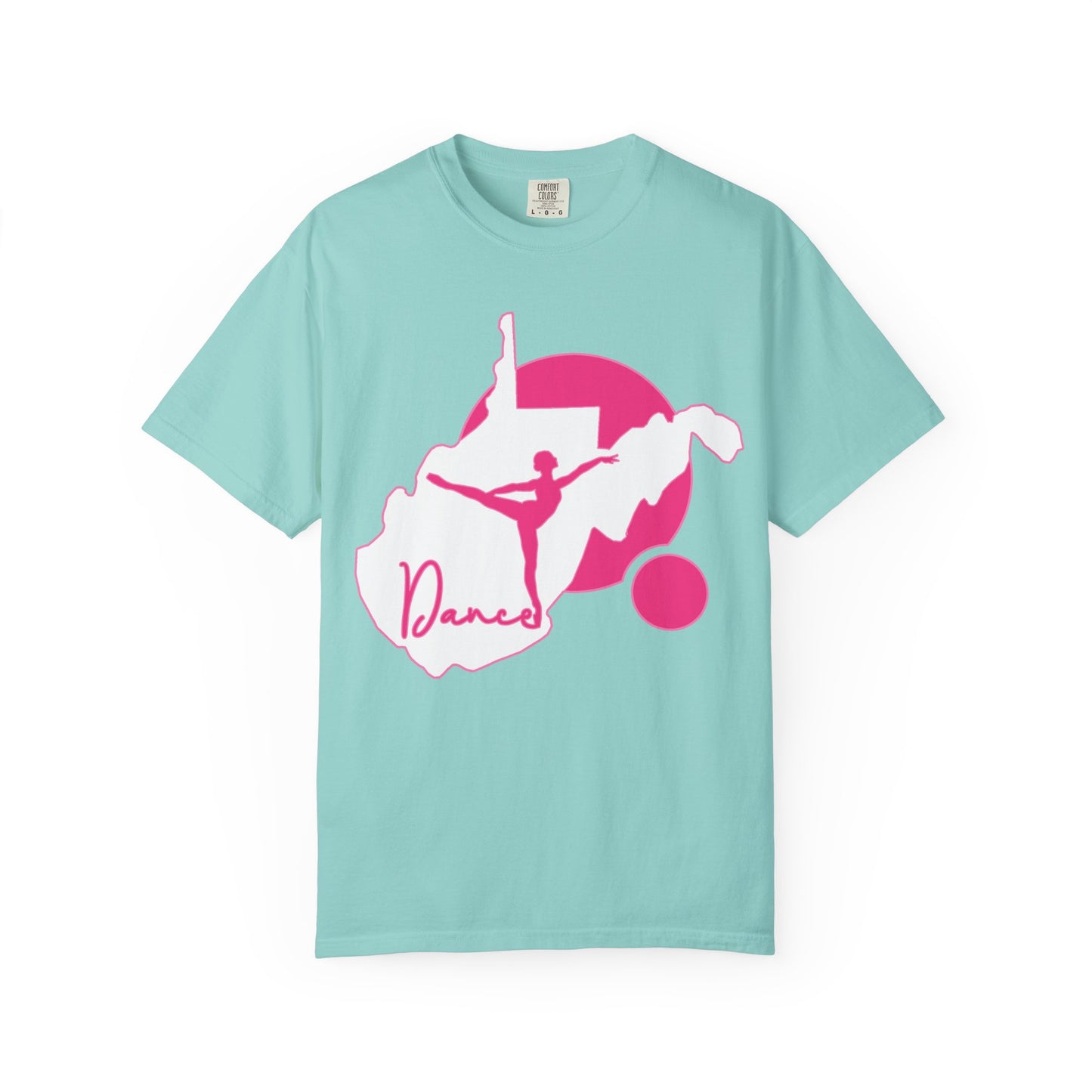 Garment-Dyed T-Shirt | Script Dance WV 01-Chalky Mint-S-Nicodemus Studios