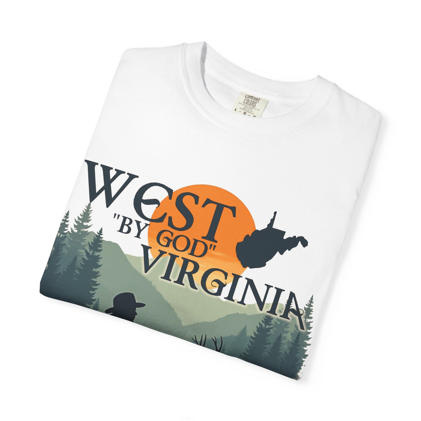 Garment-Dyed T-Shirt | West "By God" Virginia by Nicodemus Studios-Nicodemus Studios
