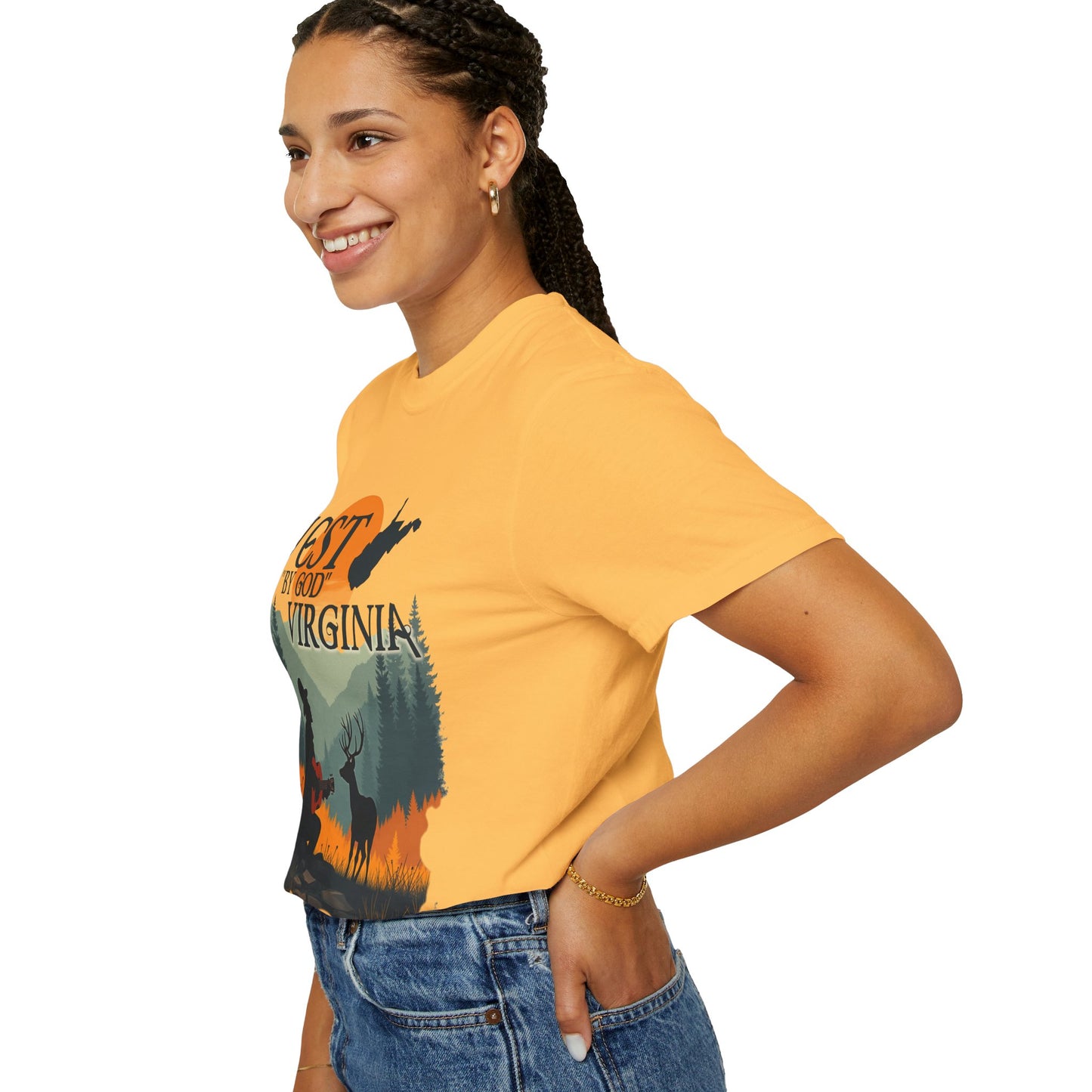 Garment-Dyed T-Shirt | West "By God" Virginia by Nicodemus Studios-Nicodemus Studios
