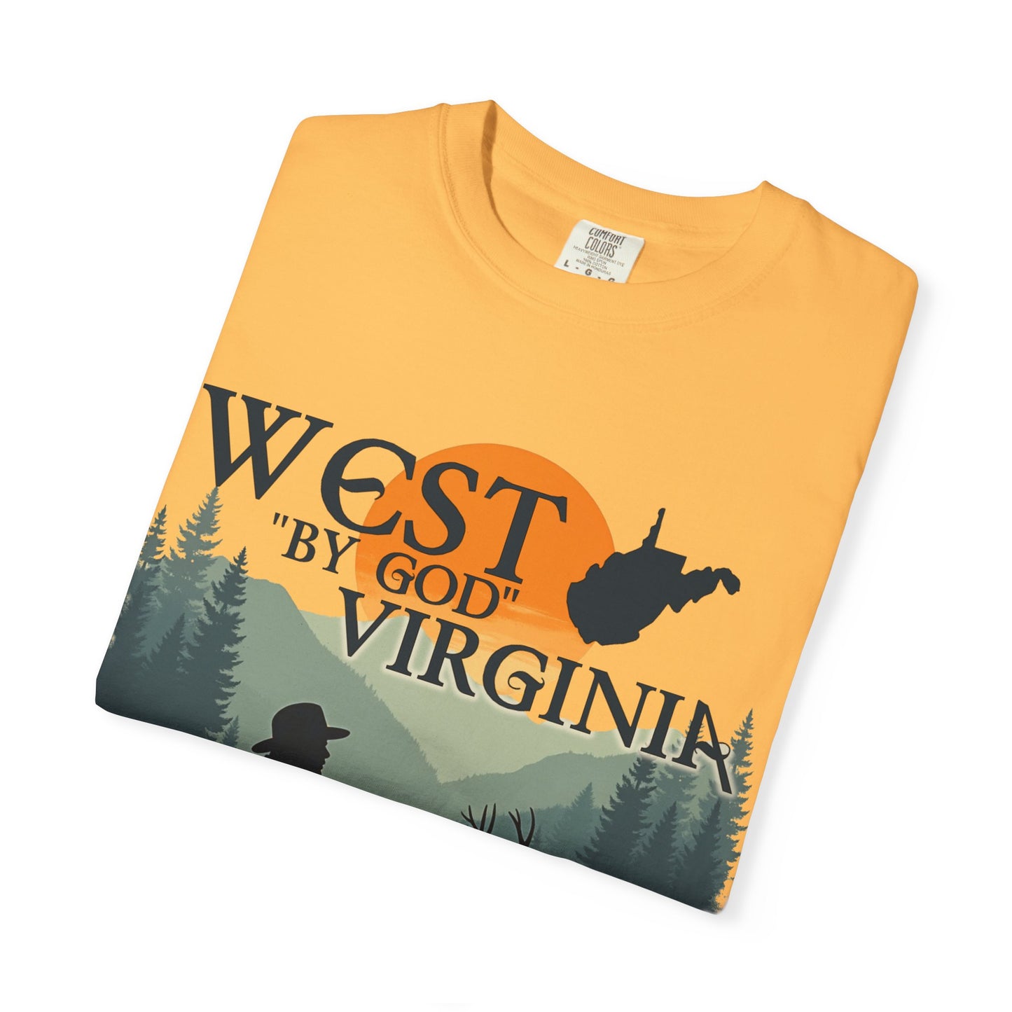 Garment-Dyed T-Shirt | West "By God" Virginia by Nicodemus Studios-Nicodemus Studios