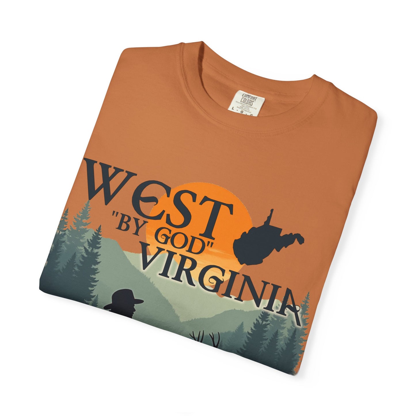 Garment-Dyed T-Shirt | West "By God" Virginia by Nicodemus Studios-Nicodemus Studios
