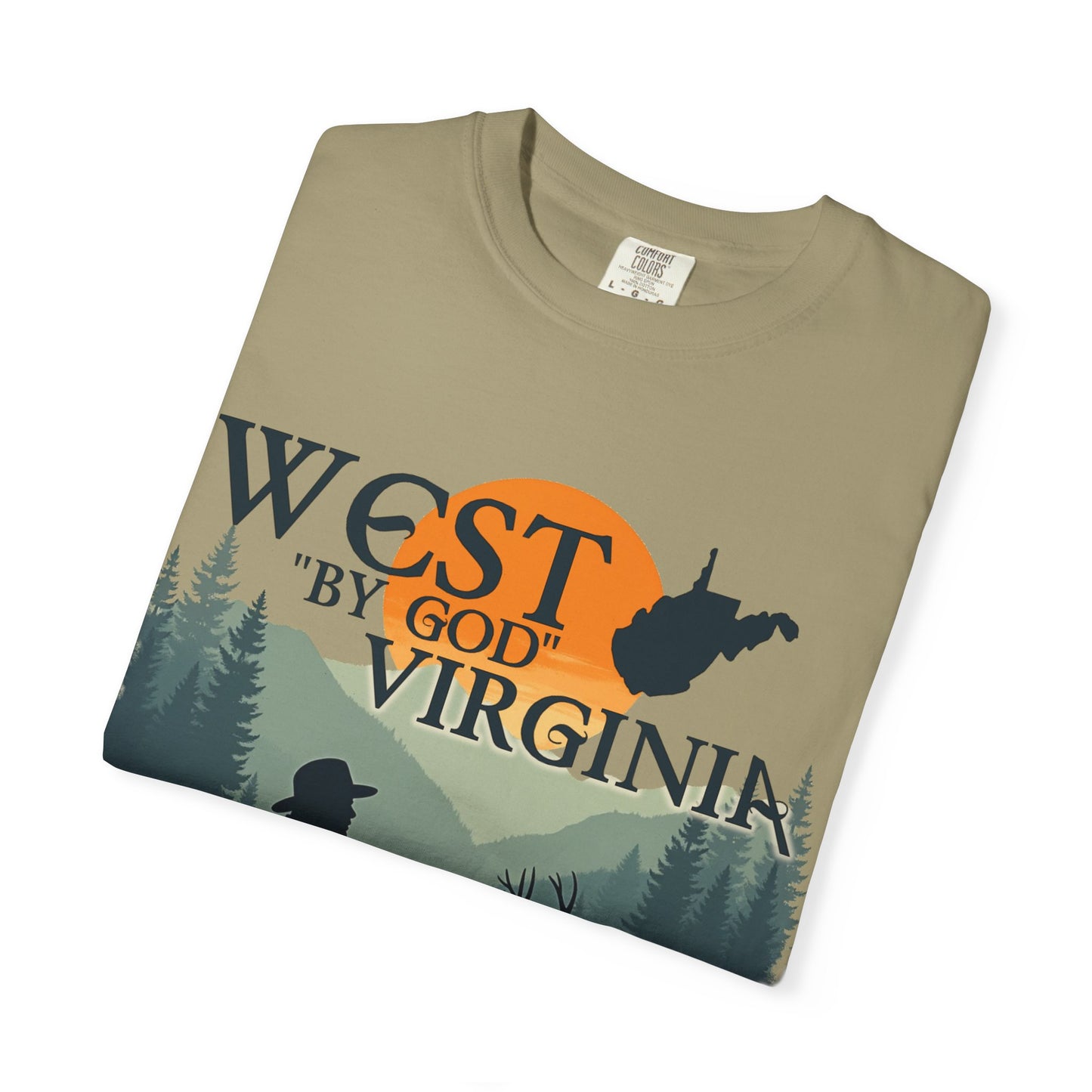 Garment-Dyed T-Shirt | West "By God" Virginia by Nicodemus Studios-Nicodemus Studios