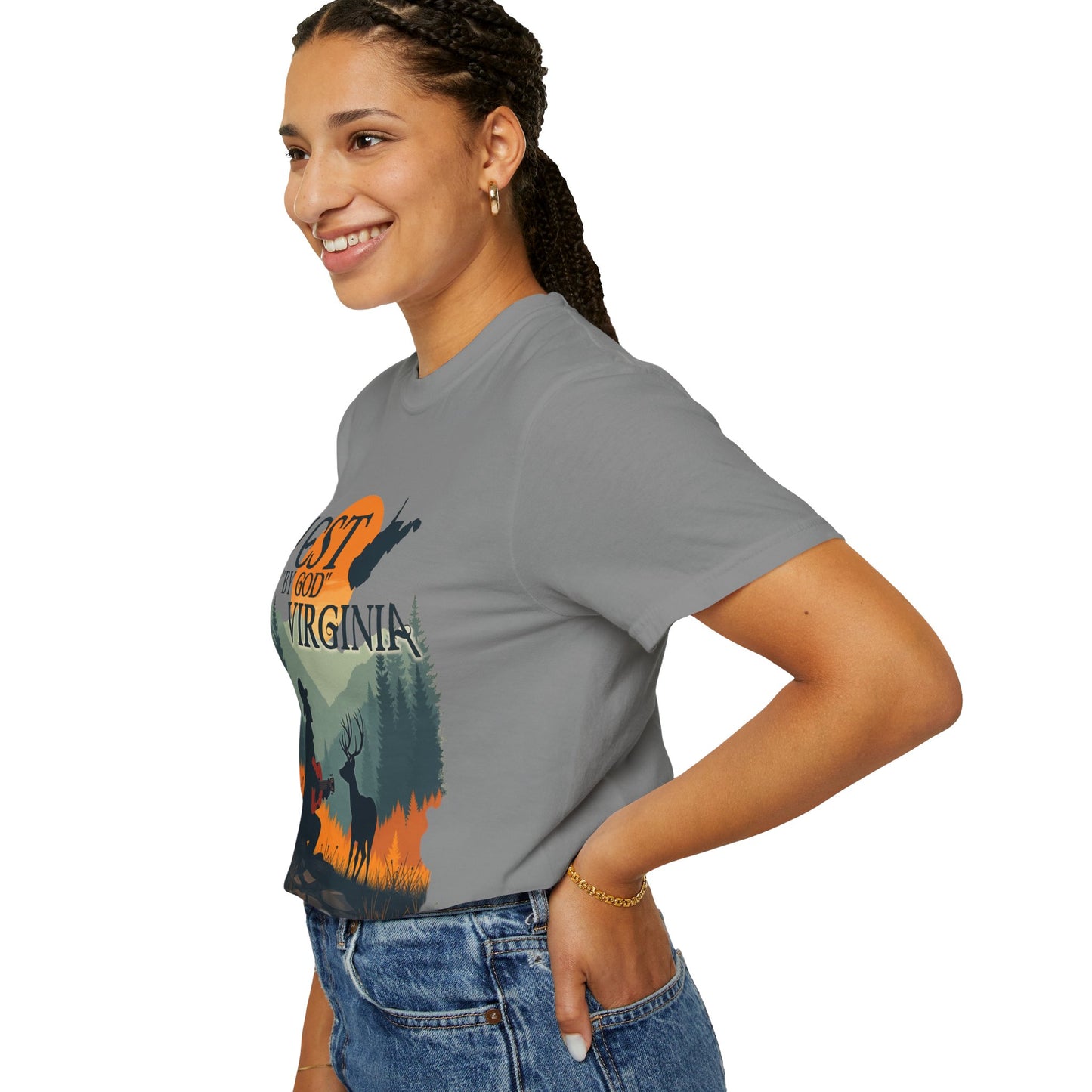 Garment-Dyed T-Shirt | West "By God" Virginia by Nicodemus Studios-Nicodemus Studios