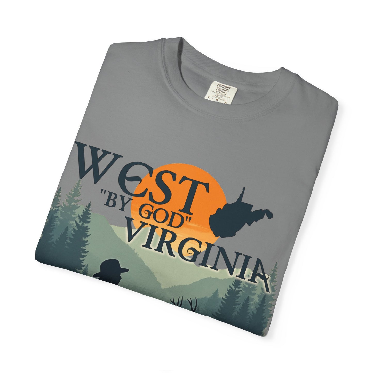 Garment-Dyed T-Shirt | West "By God" Virginia by Nicodemus Studios-Nicodemus Studios