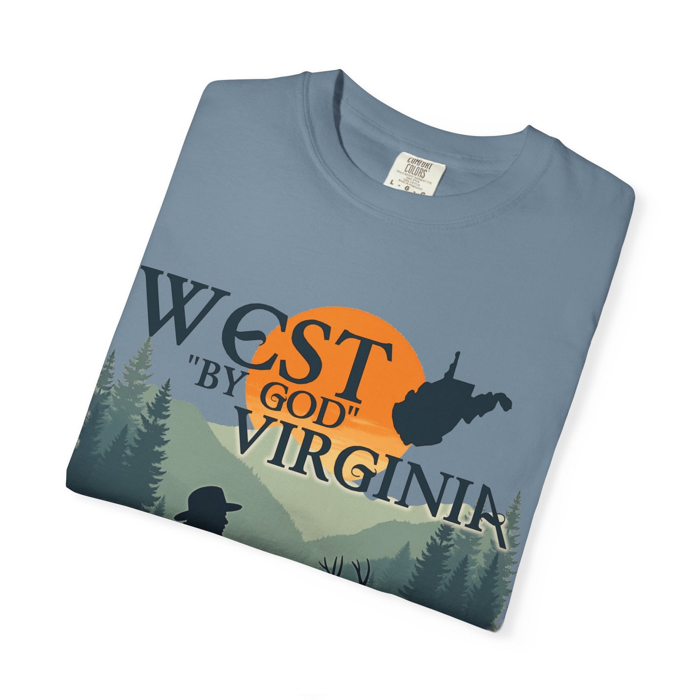 Garment-Dyed T-Shirt | West "By God" Virginia by Nicodemus Studios-Nicodemus Studios