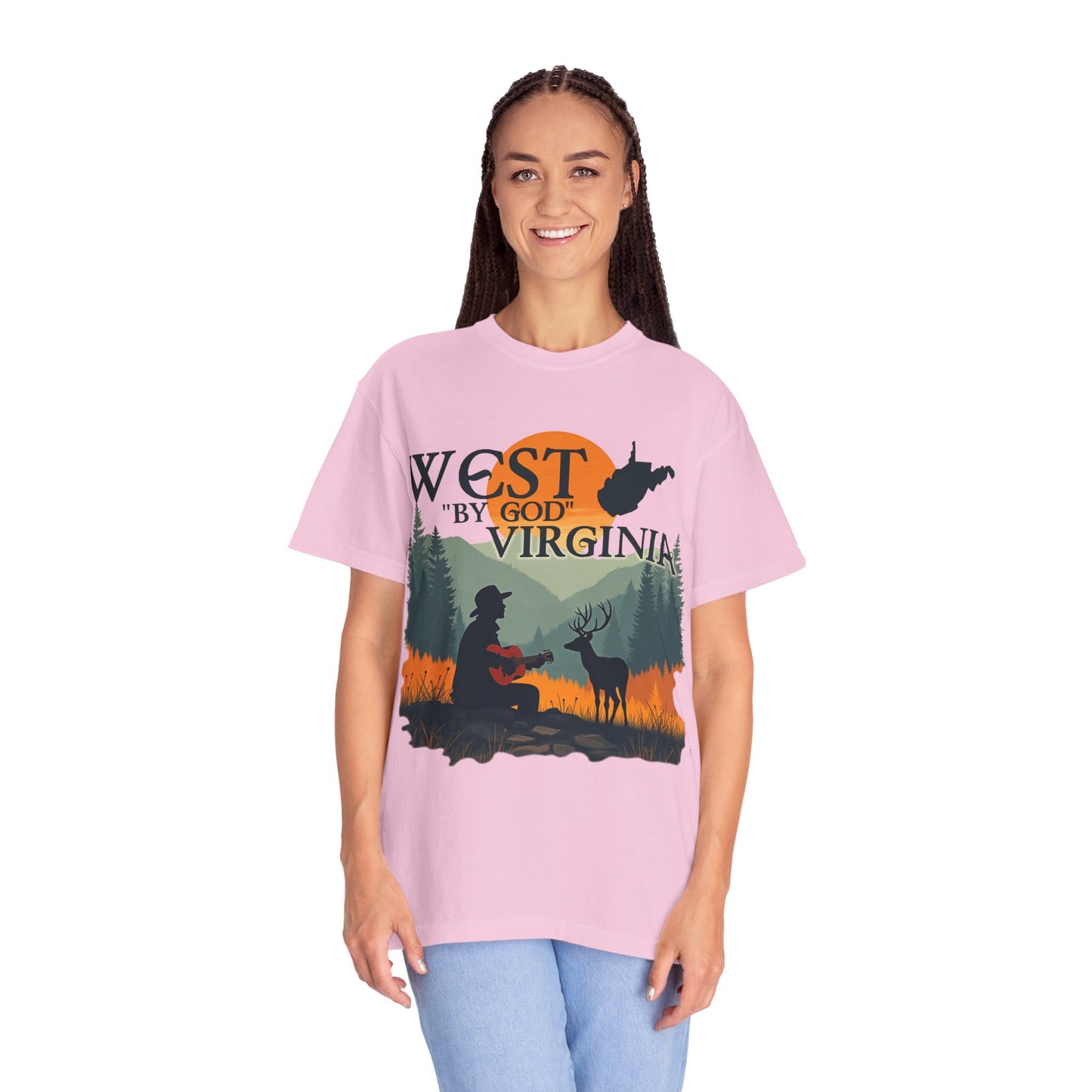 Garment-Dyed T-Shirt | West "By God" Virginia by Nicodemus Studios-Nicodemus Studios
