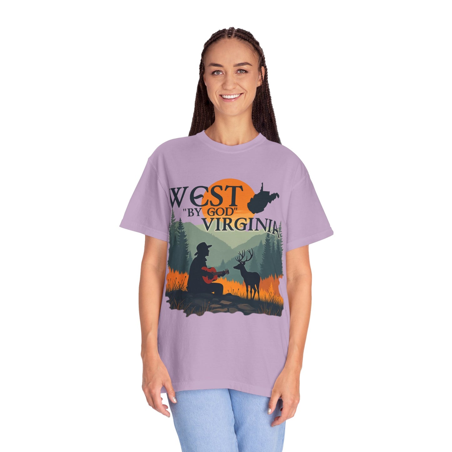 Garment-Dyed T-Shirt | West "By God" Virginia by Nicodemus Studios-Nicodemus Studios