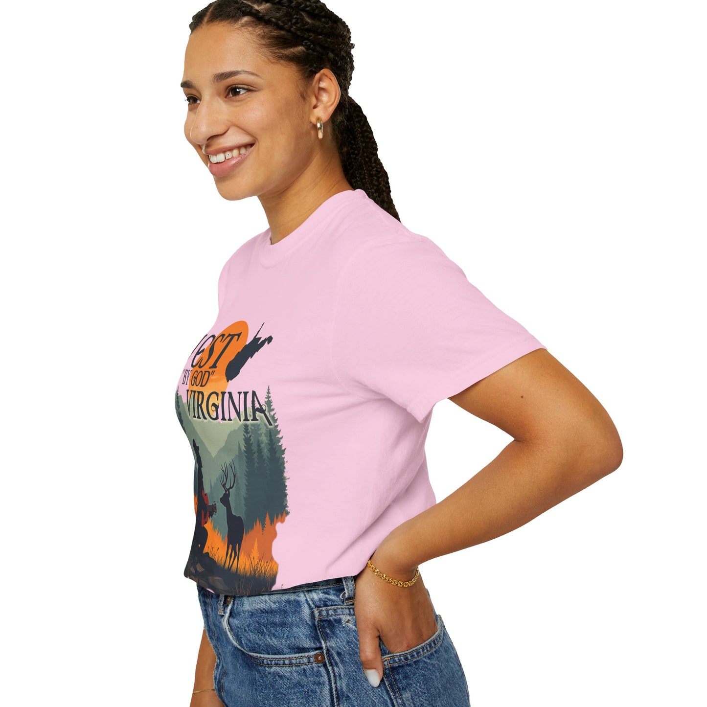 Garment-Dyed T-Shirt | West "By God" Virginia by Nicodemus Studios-Nicodemus Studios