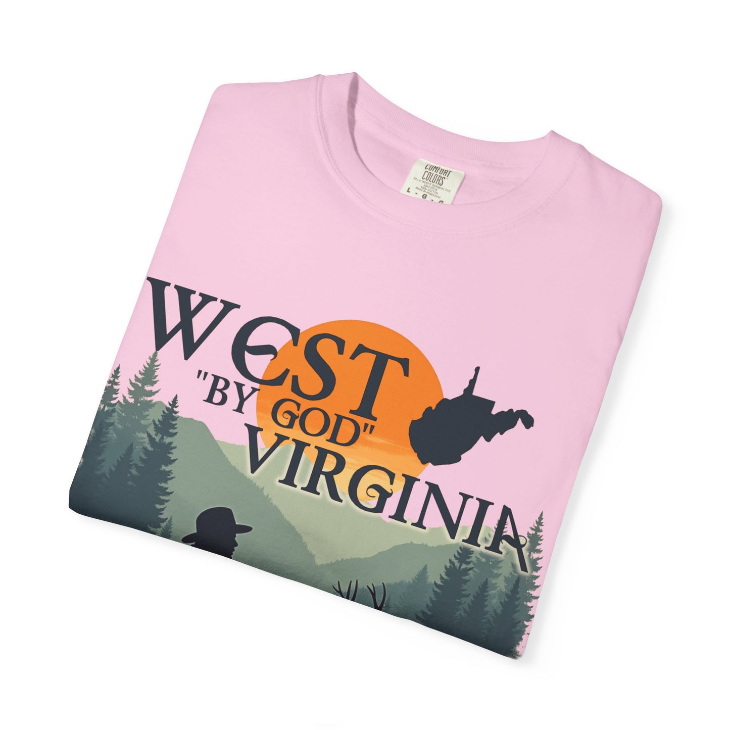 Garment-Dyed T-Shirt | West "By God" Virginia by Nicodemus Studios-Nicodemus Studios
