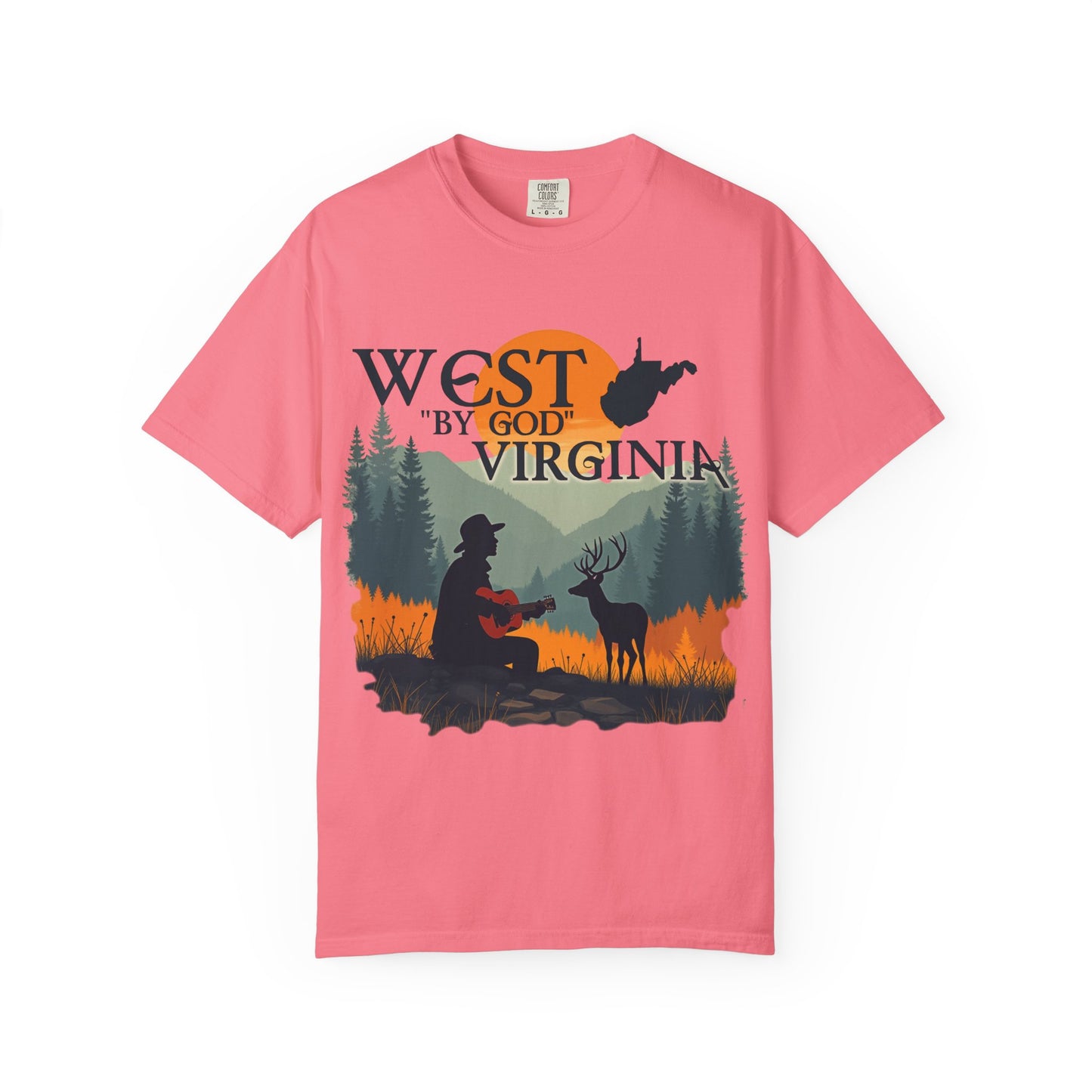 Garment-Dyed T-Shirt | West "By God" Virginia by Nicodemus Studios-Nicodemus Studios