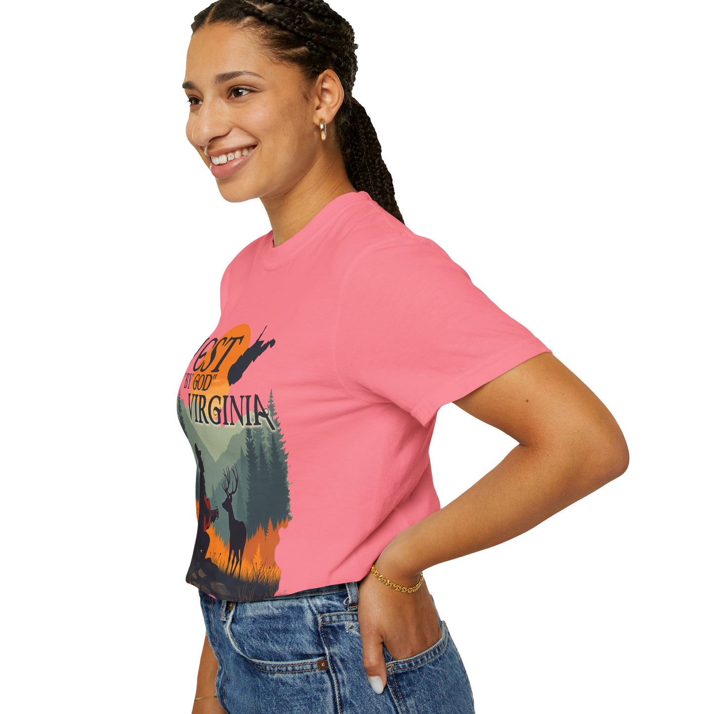 Garment-Dyed T-Shirt | West "By God" Virginia by Nicodemus Studios-Nicodemus Studios