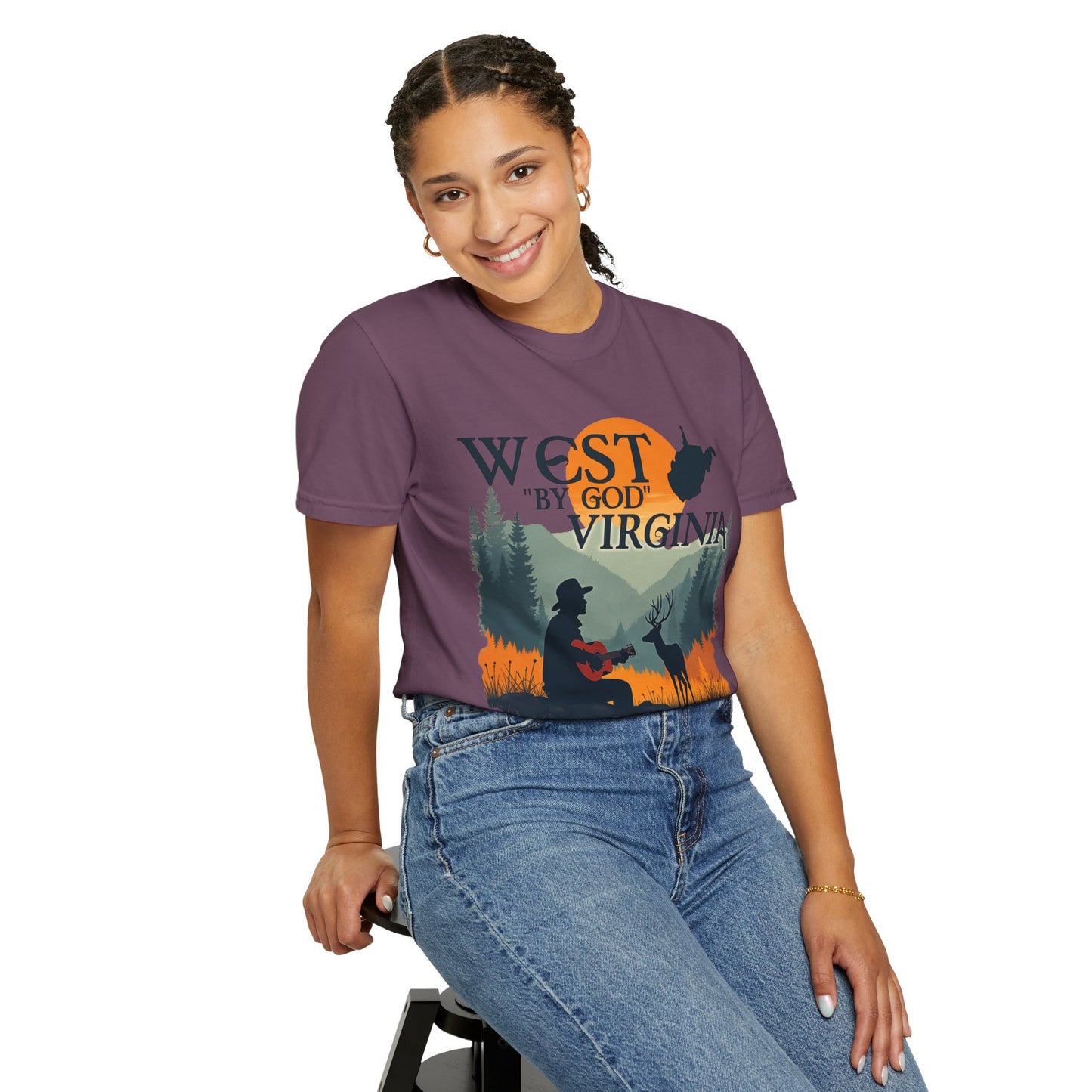 Garment-Dyed T-Shirt | West "By God" Virginia by Nicodemus Studios-Nicodemus Studios