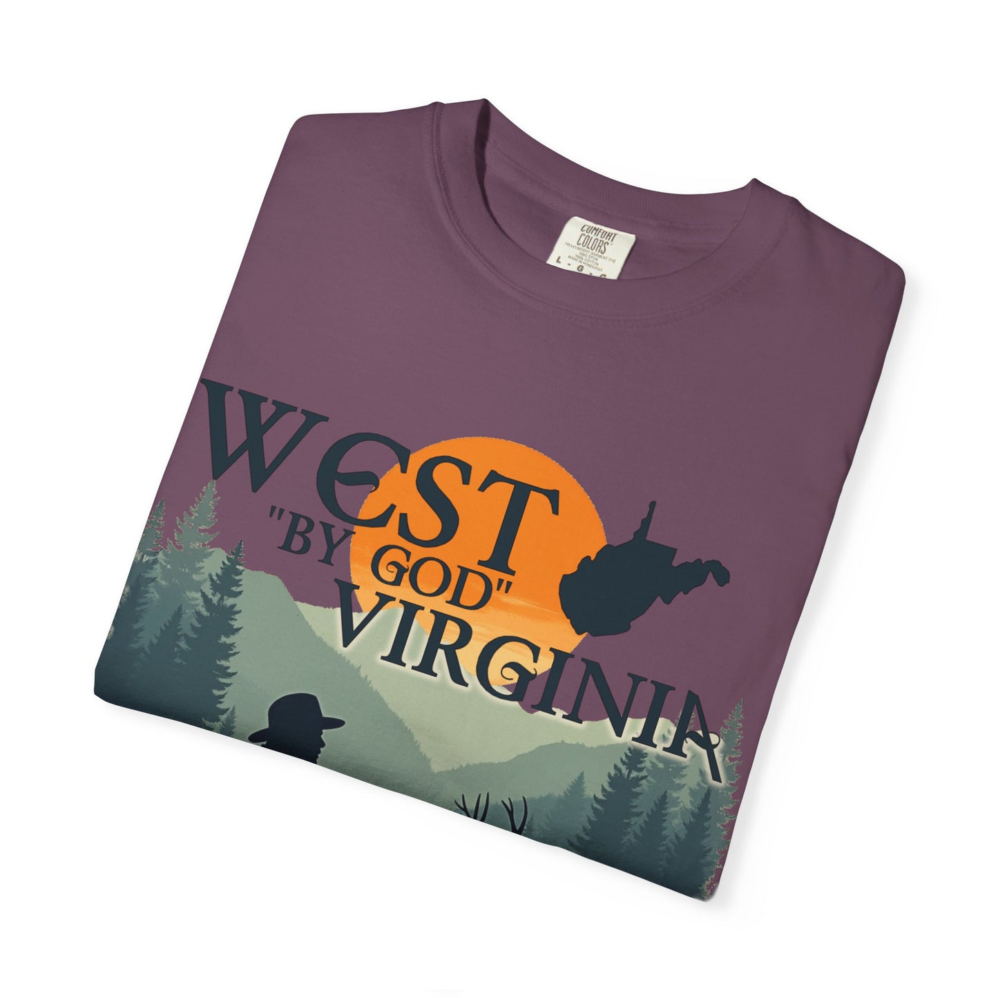 Garment-Dyed T-Shirt | West "By God" Virginia by Nicodemus Studios-Nicodemus Studios