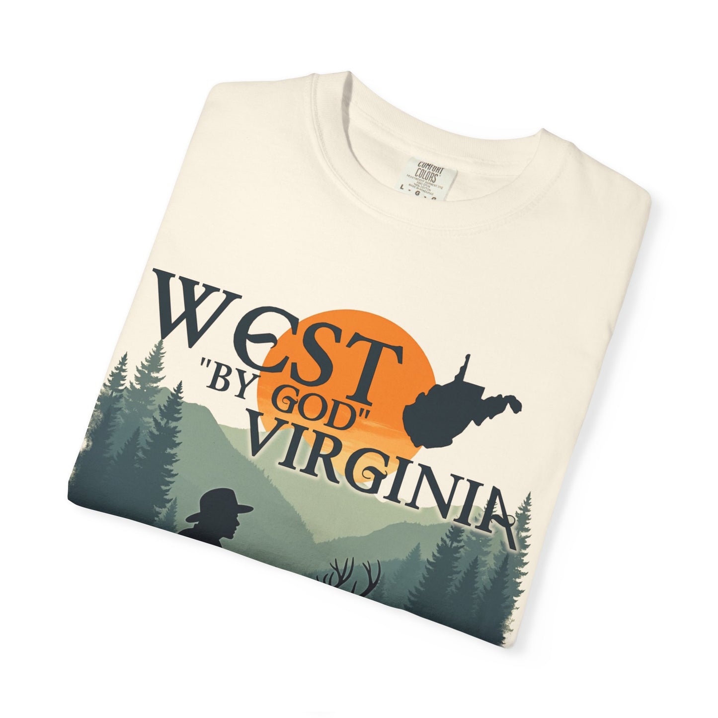 Garment-Dyed T-Shirt | West "By God" Virginia by Nicodemus Studios-Nicodemus Studios