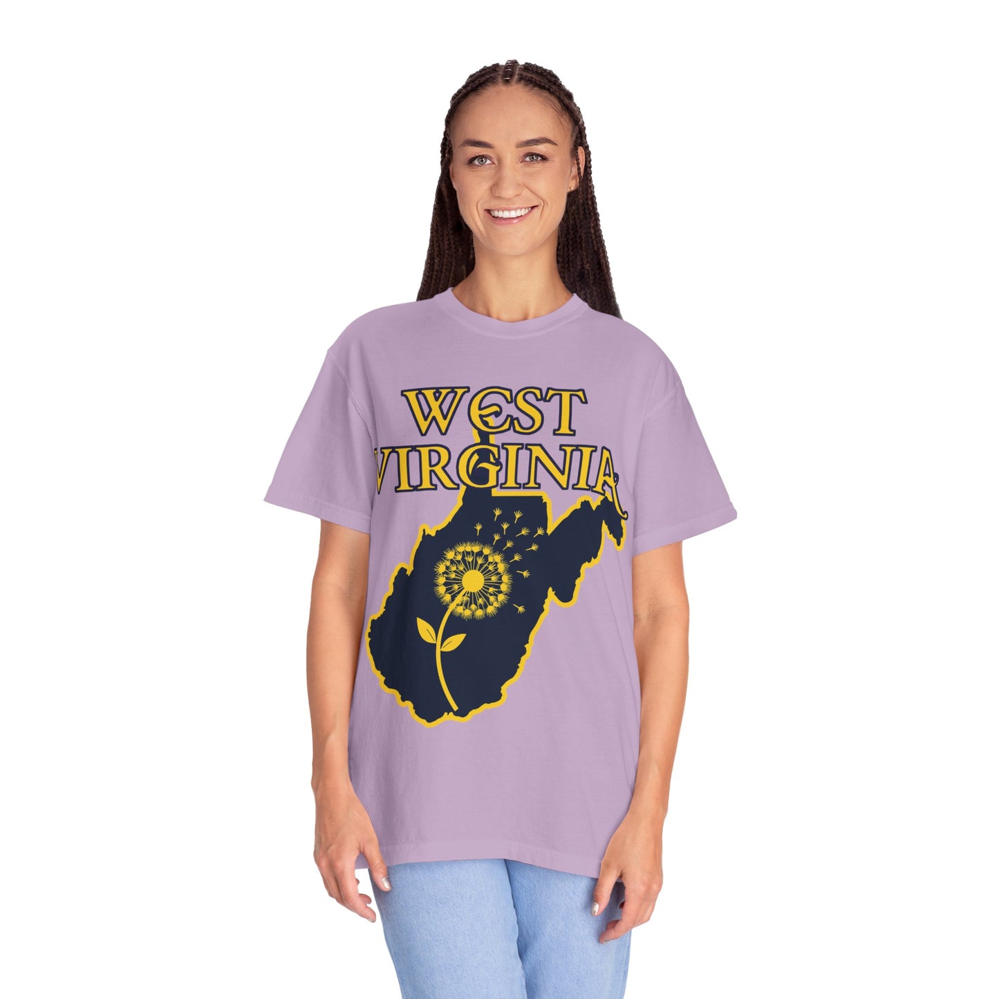 Garment-Dyed T-Shirt | West Virginia Dandelion Design-Nicodemus Studios