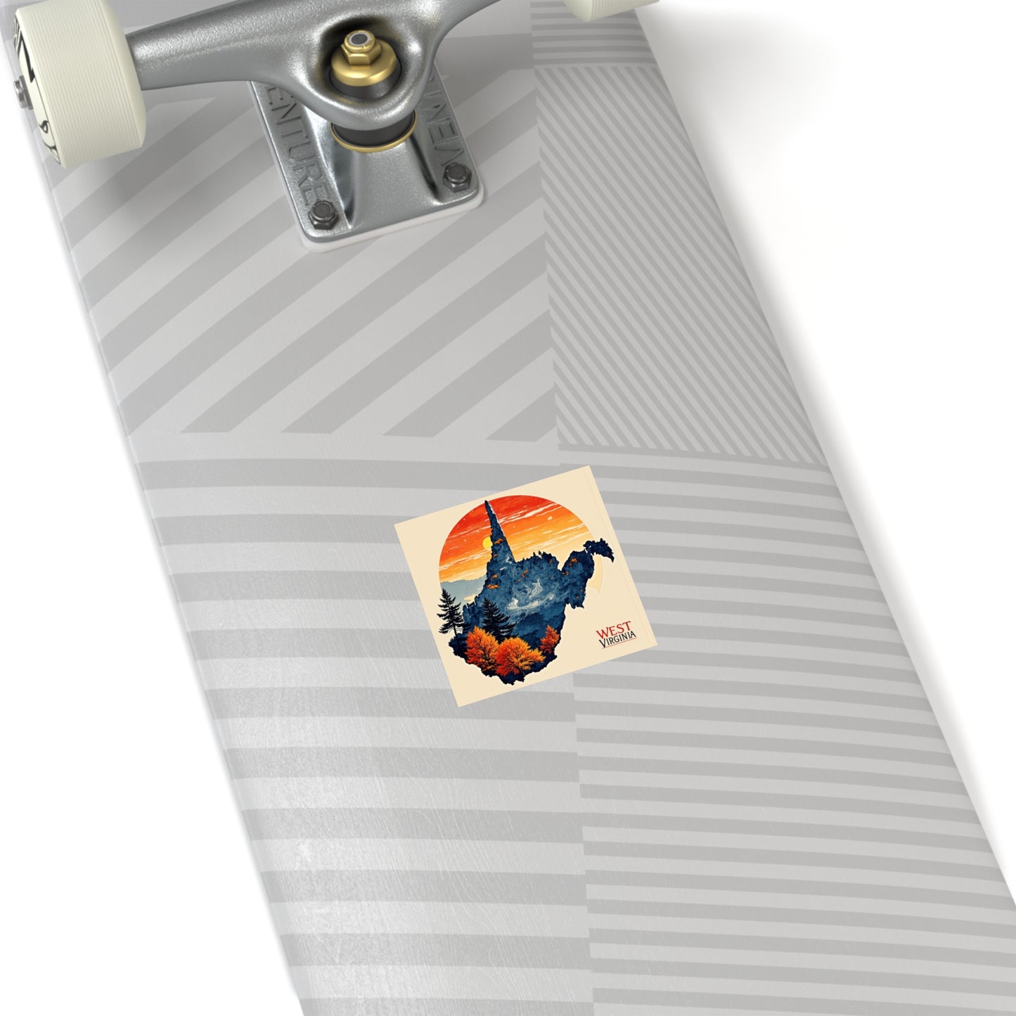 "Indoor/Outdoor sticker | "Land of Four Seasons" by Nicodemus Studios-Nicodemus Studios