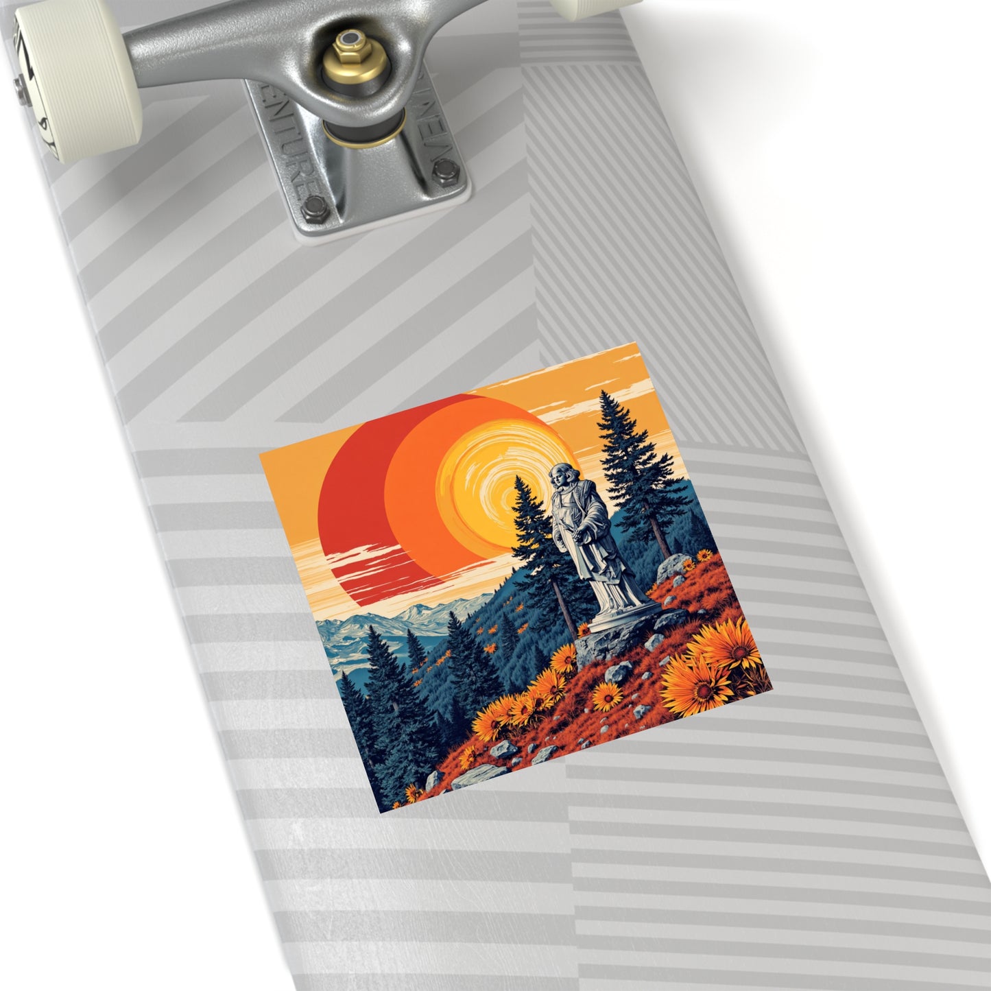 ""Indoor/Outdoor sticker | Nicodemus Statue-Nicodemus Studios
