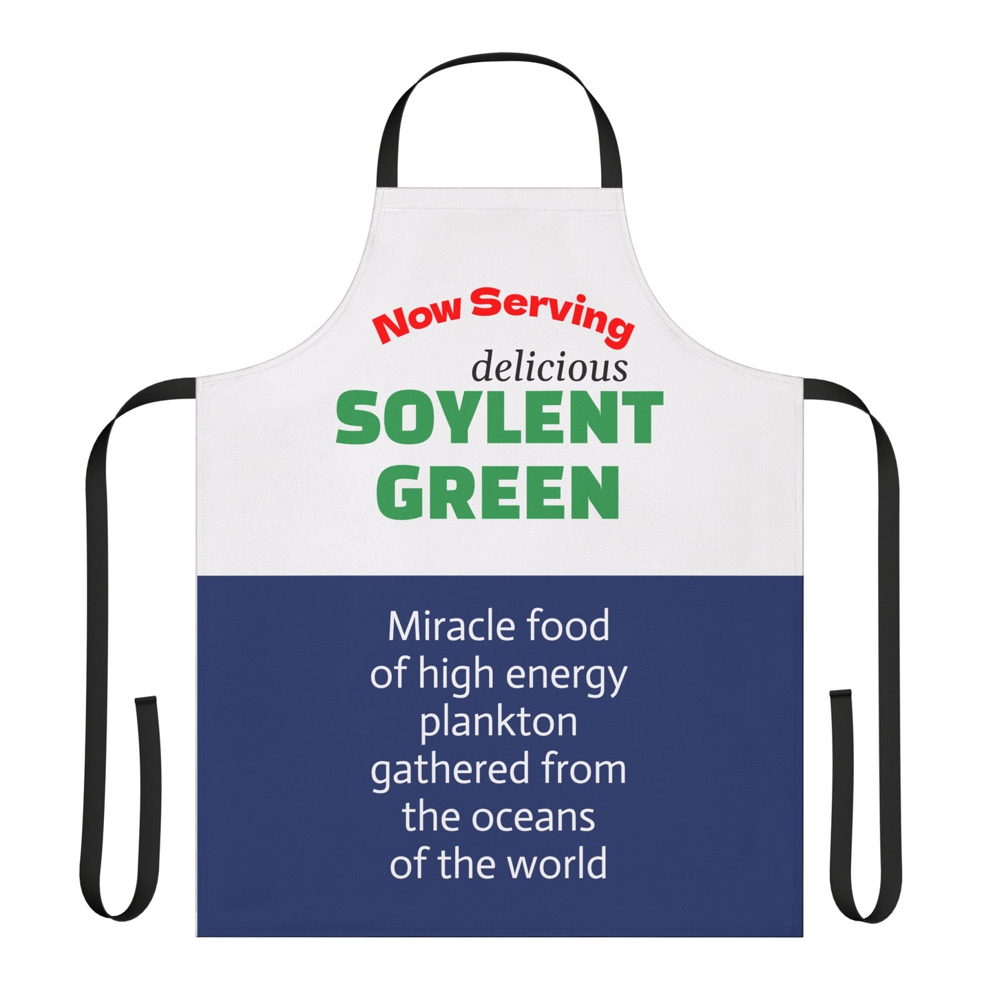 Kitchen Apron | Soylent Green Parody-One size-Black-Nicodemus Studios