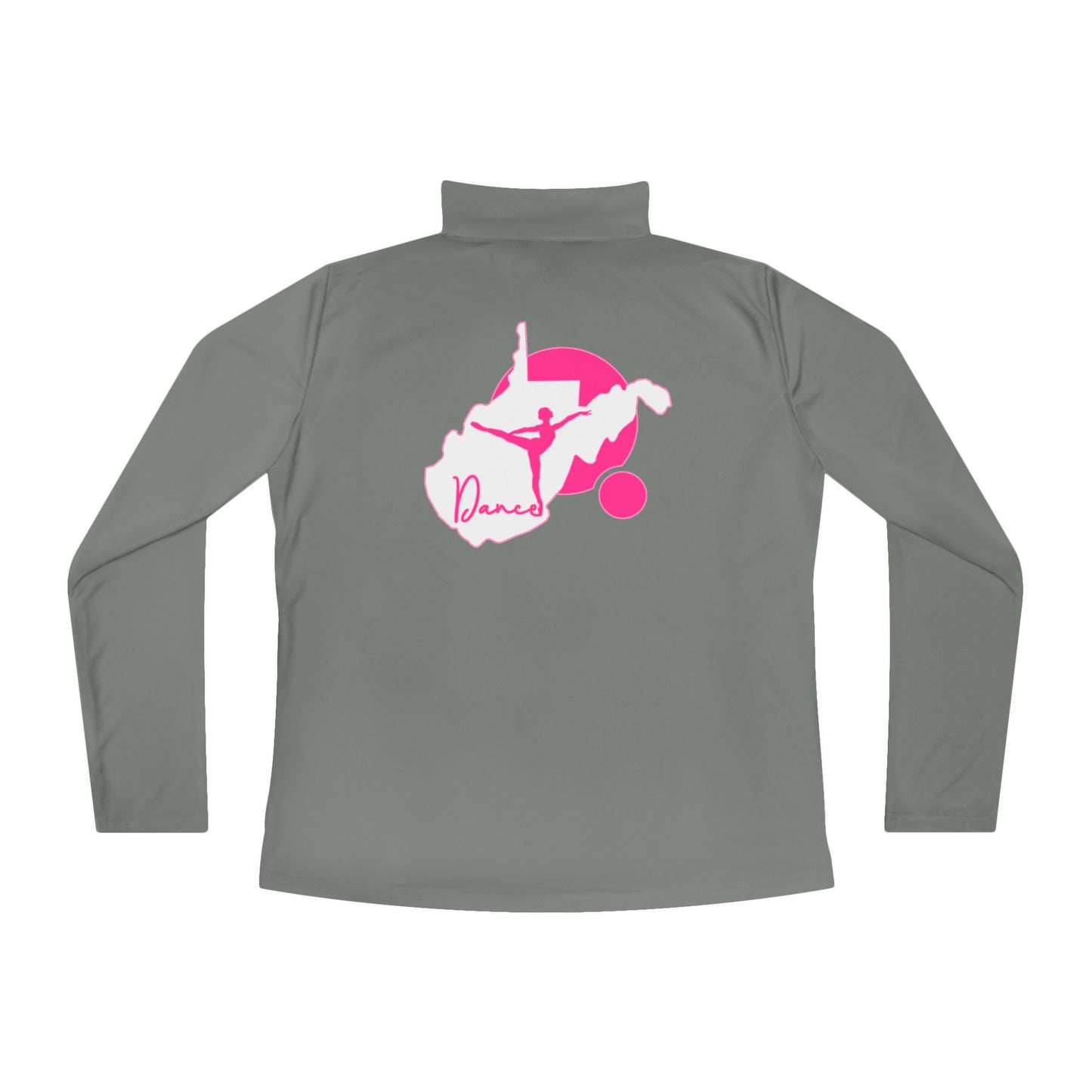 Ladies Quarter-Zip Pullover | WV Script Dance Graphic-Nicodemus Studios