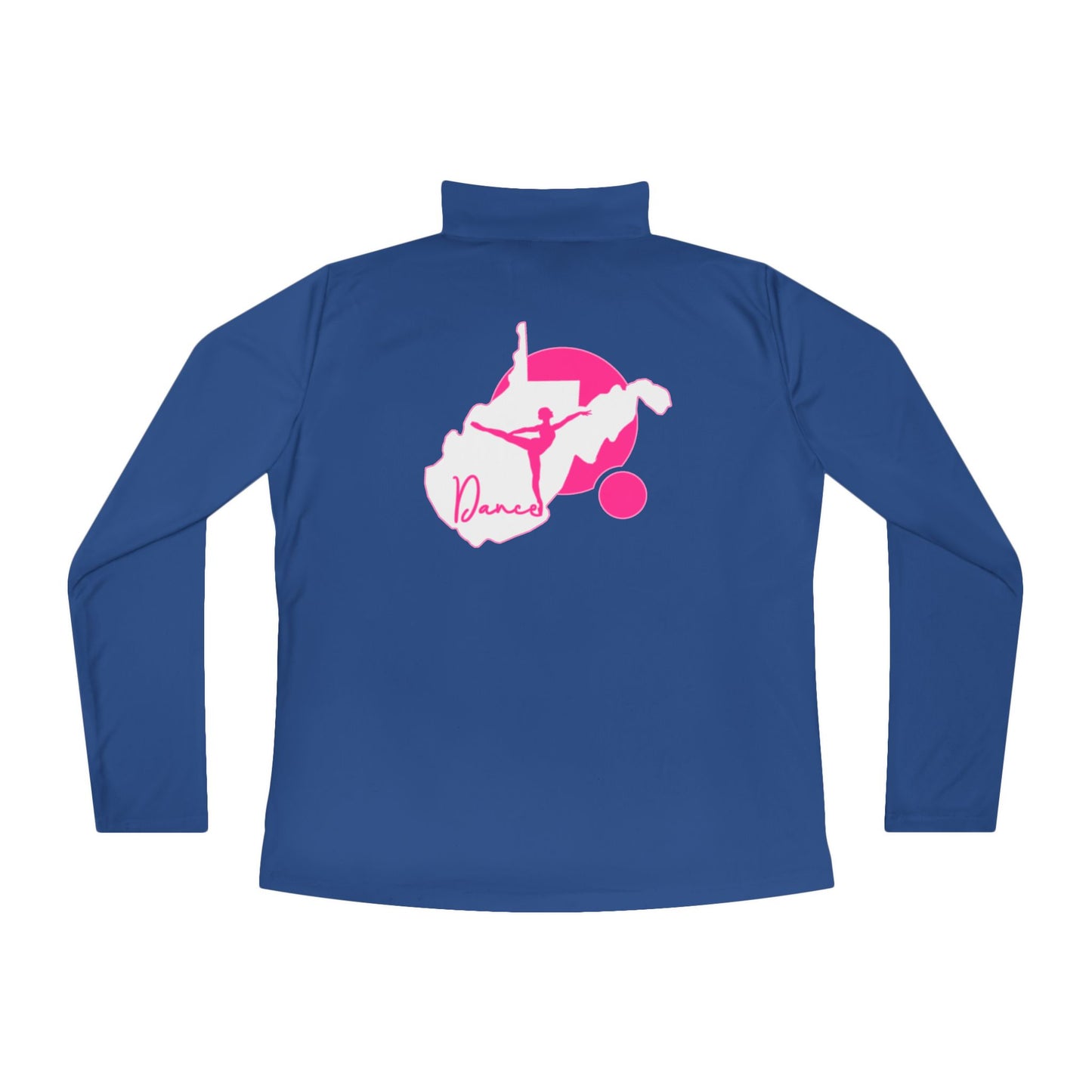 Ladies Quarter-Zip Pullover | WV Script Dance Graphic-Nicodemus Studios